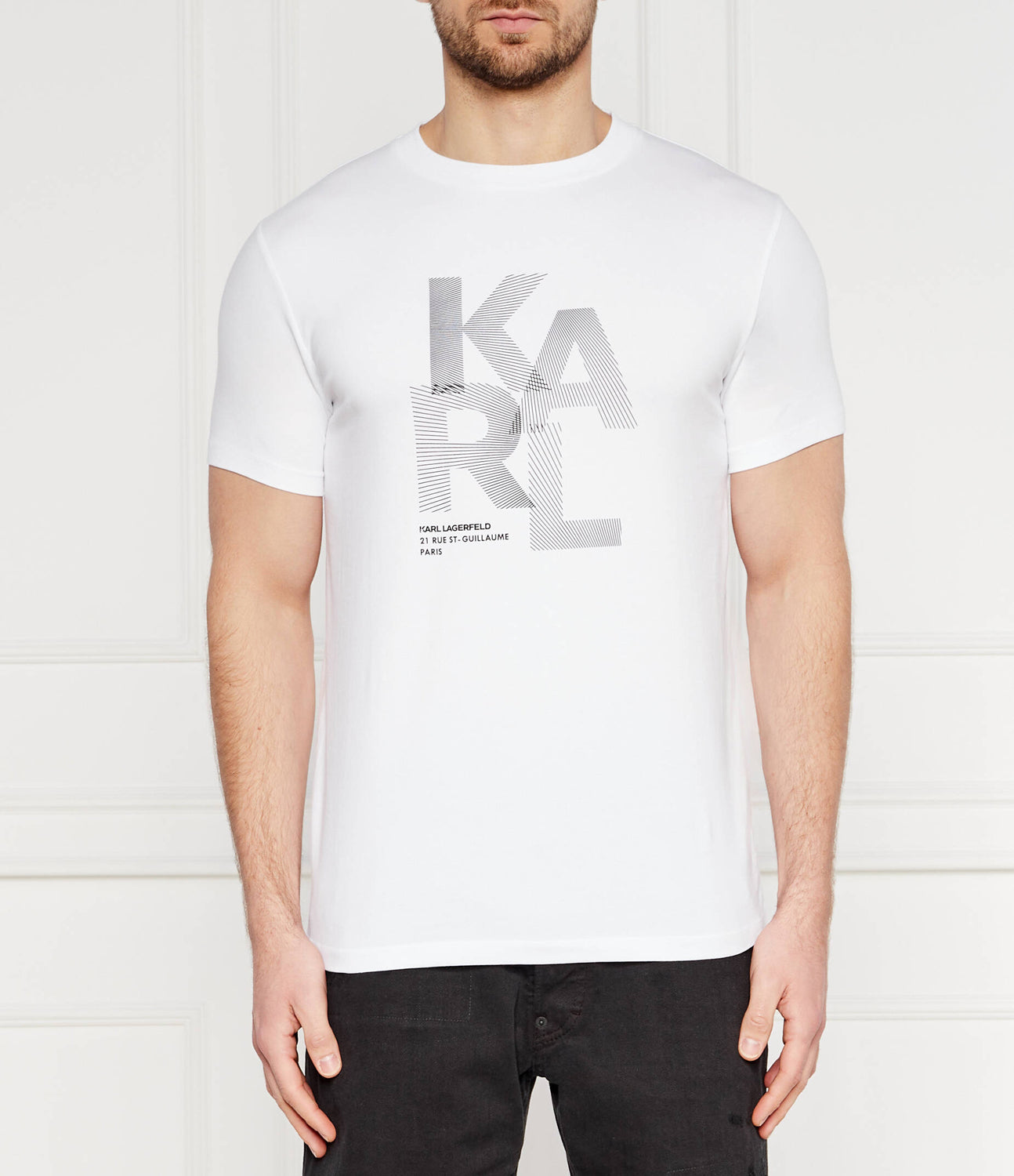 Karl Lagerfeld T Shirt Kl755037 White Branco_shot1