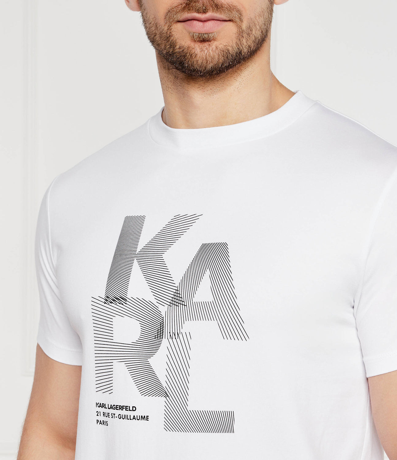 Karl Lagerfeld T Shirt Kl755037 White Branco_shot3