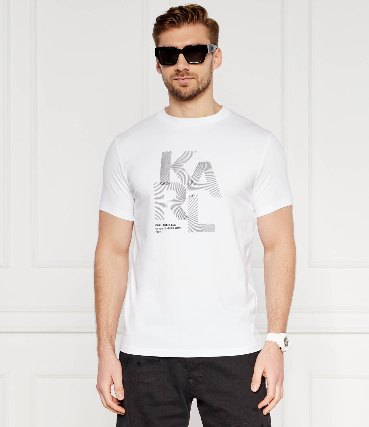 Karl Lagerfeld T Shirt Kl755037 White Branco_shot4