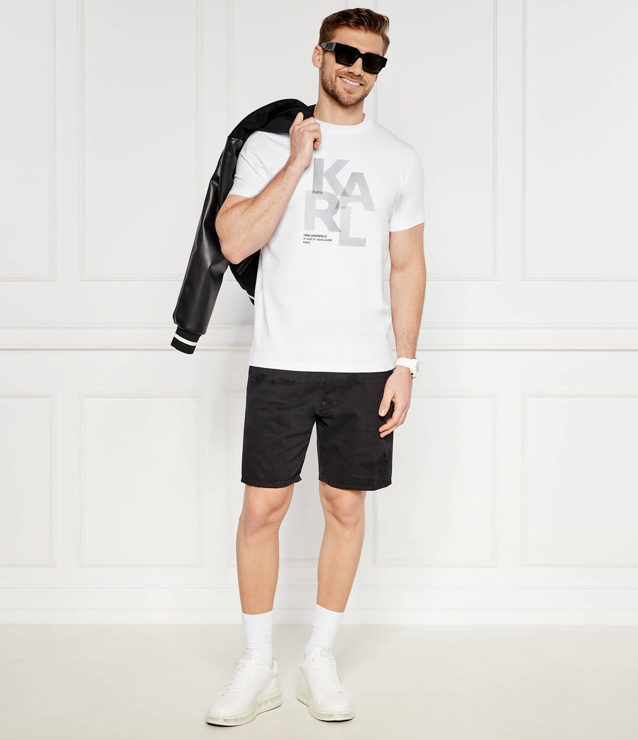 Karl Lagerfeld T Shirt Kl755037 White Branco_shot5