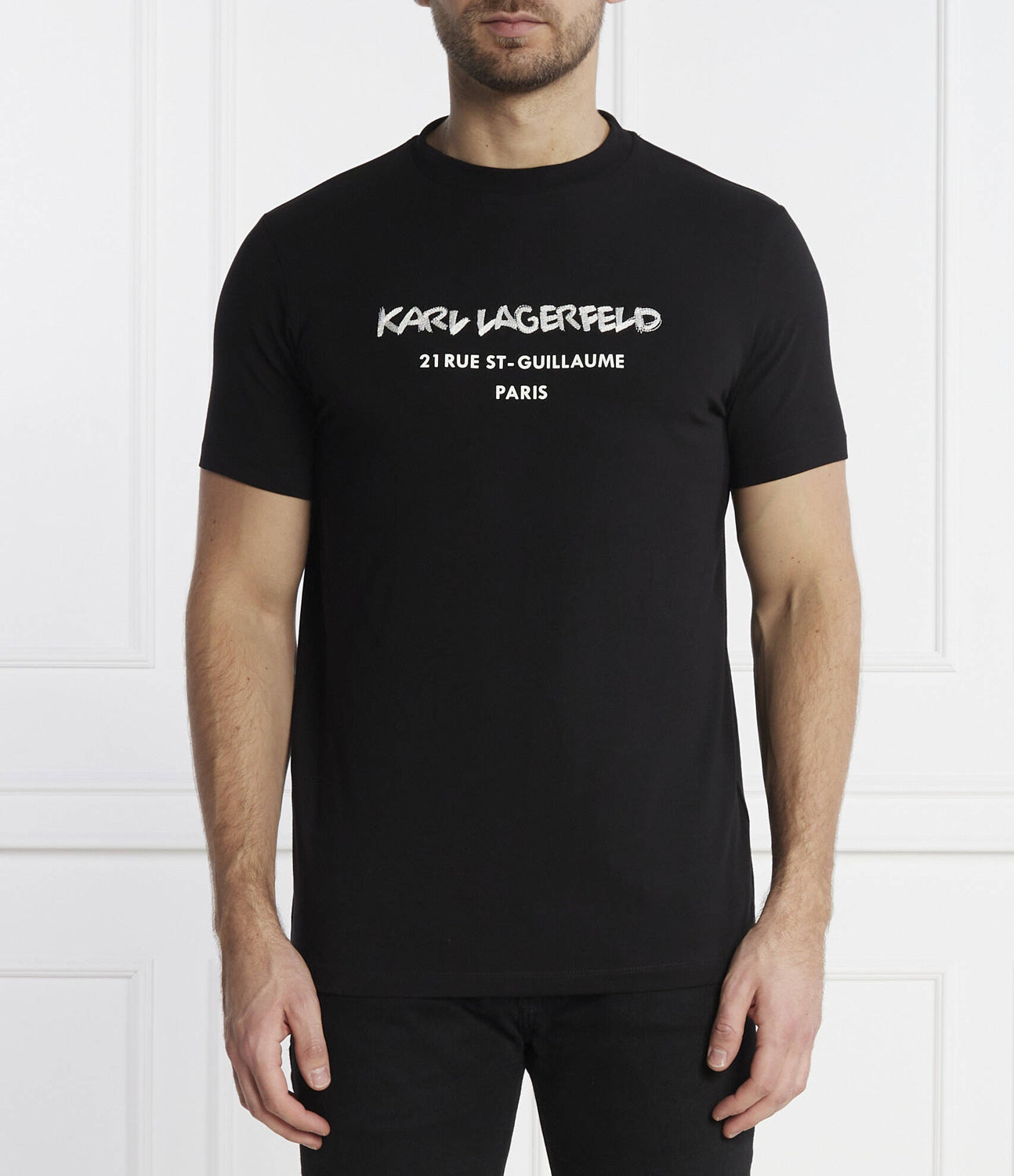 Karl Lagerfeld T Shirt Kl755040 Black Preto_shot1