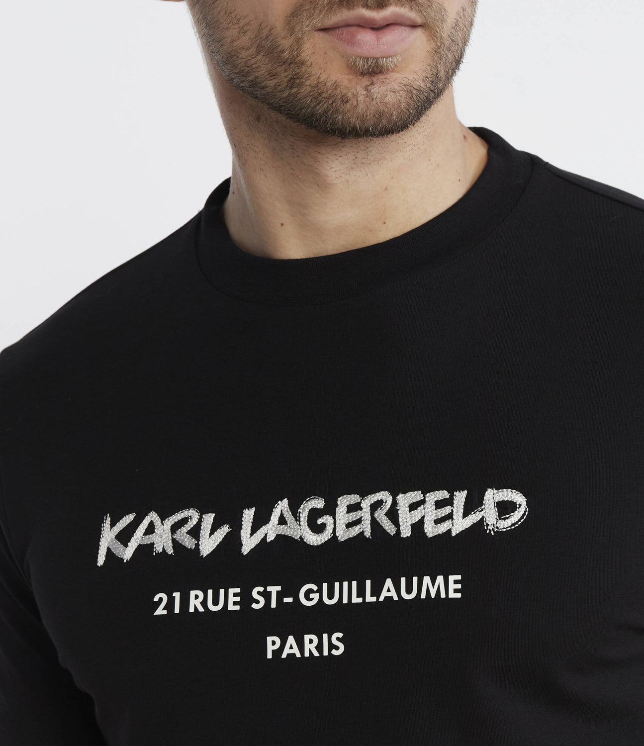 Karl Lagerfeld T Shirt Kl755040 Black Preto_shot4