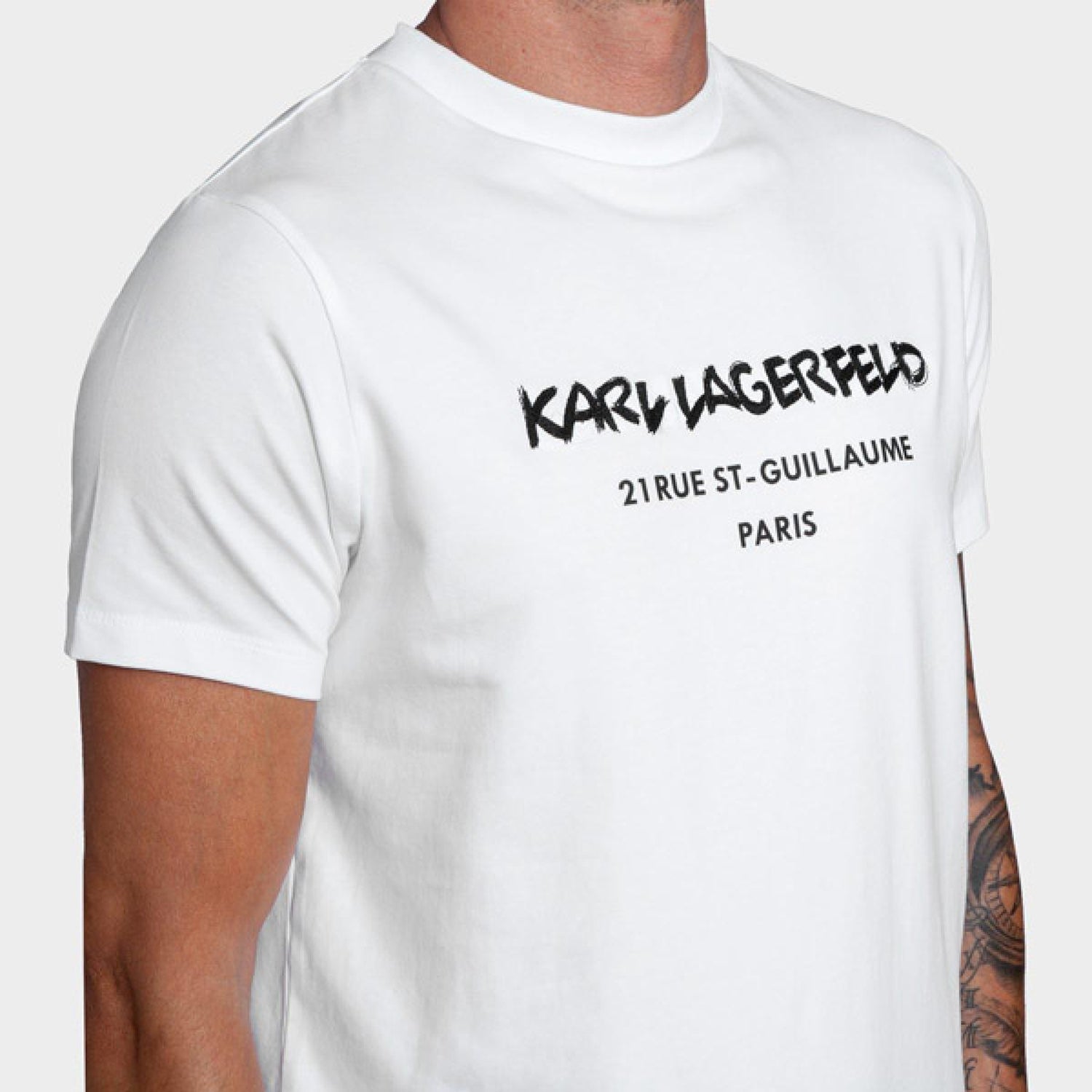 Karl Lagerfeld T Shirt Kl755040 White Branco_shot2