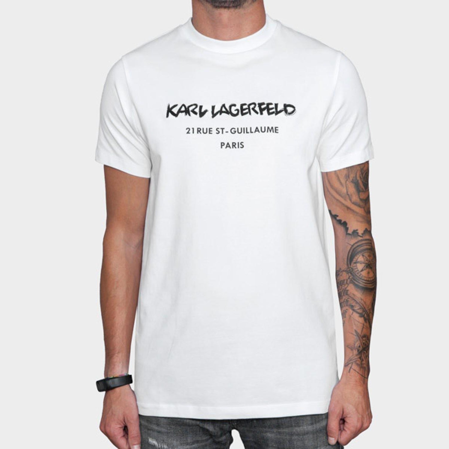 Karl Lagerfeld T Shirt Kl755040 White Branco_shot3