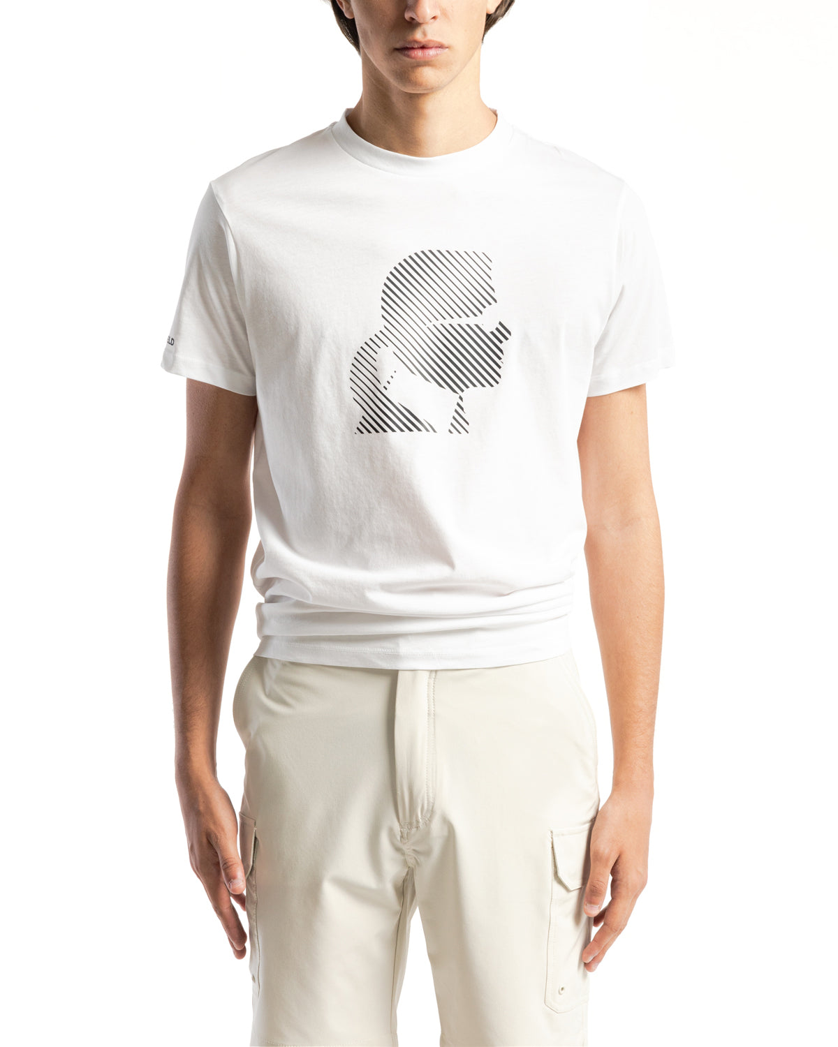 Karl Lagerfeld T Shirt Kl755052 White Branco_shot1