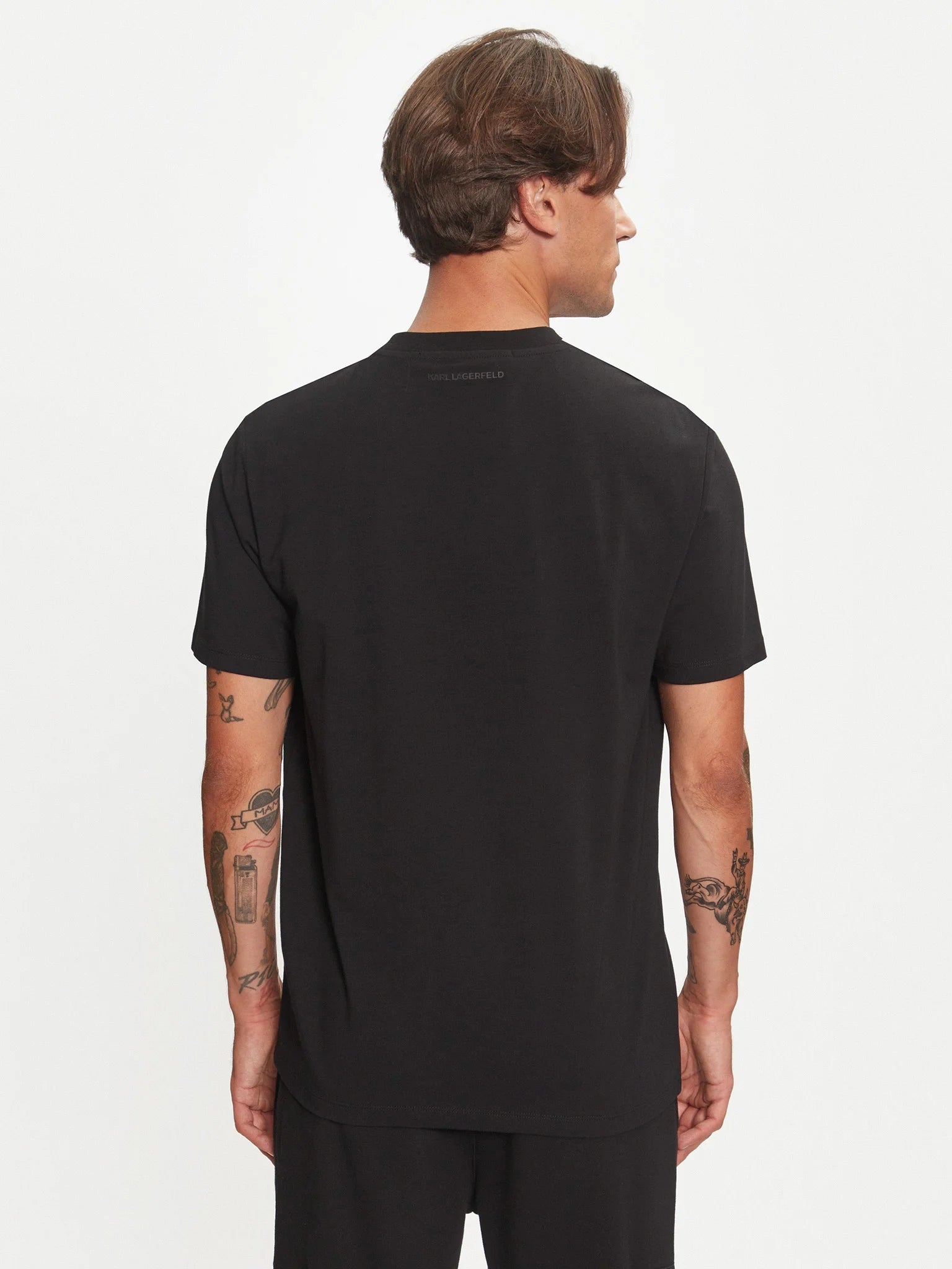 Karl Lagerfeld T Shirt Kl755059 544221 Black Preto_shot3