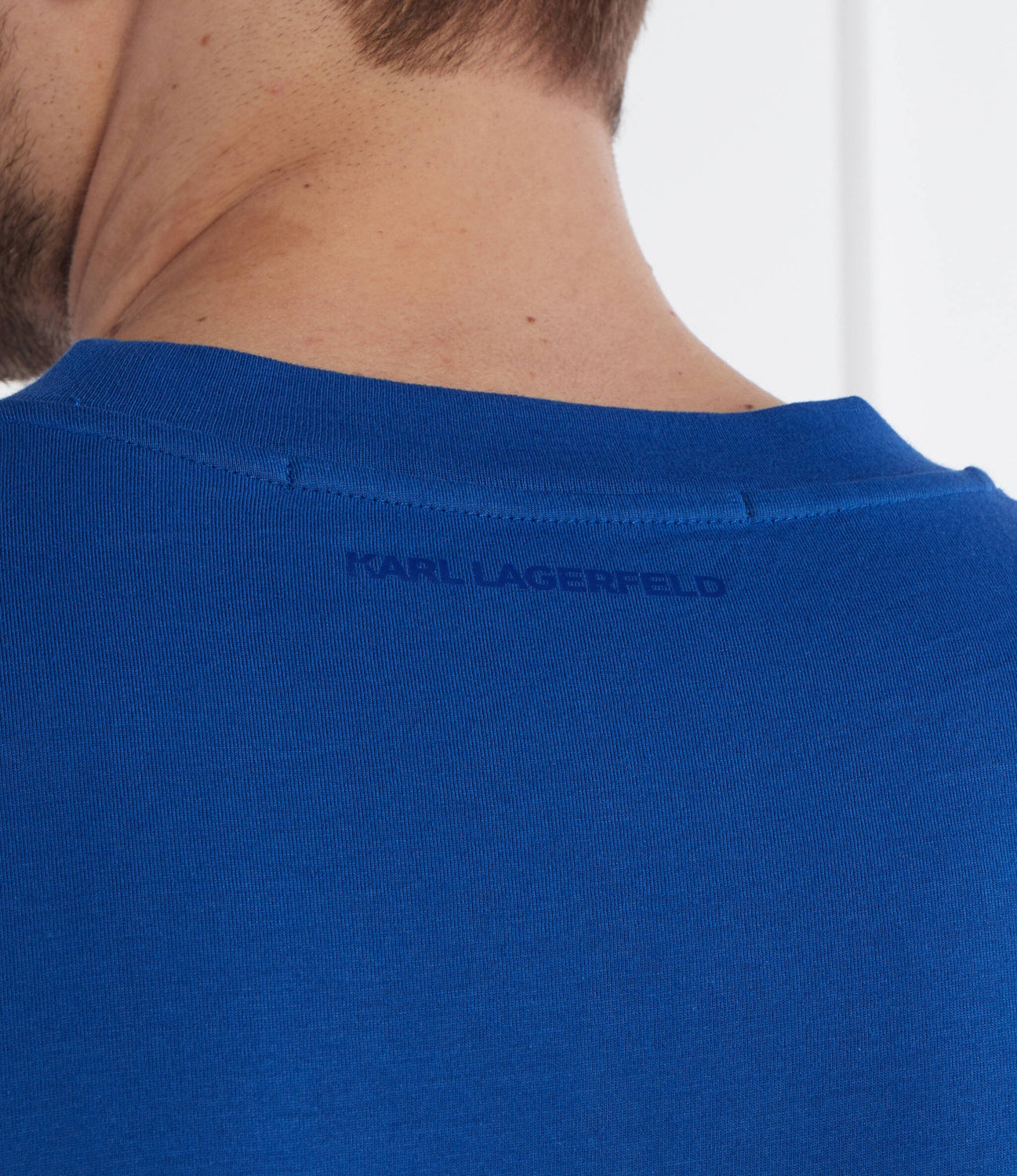 Karl Lagerfeld T Shirt Kl755061 Royal Blue Azul Royal_shot3