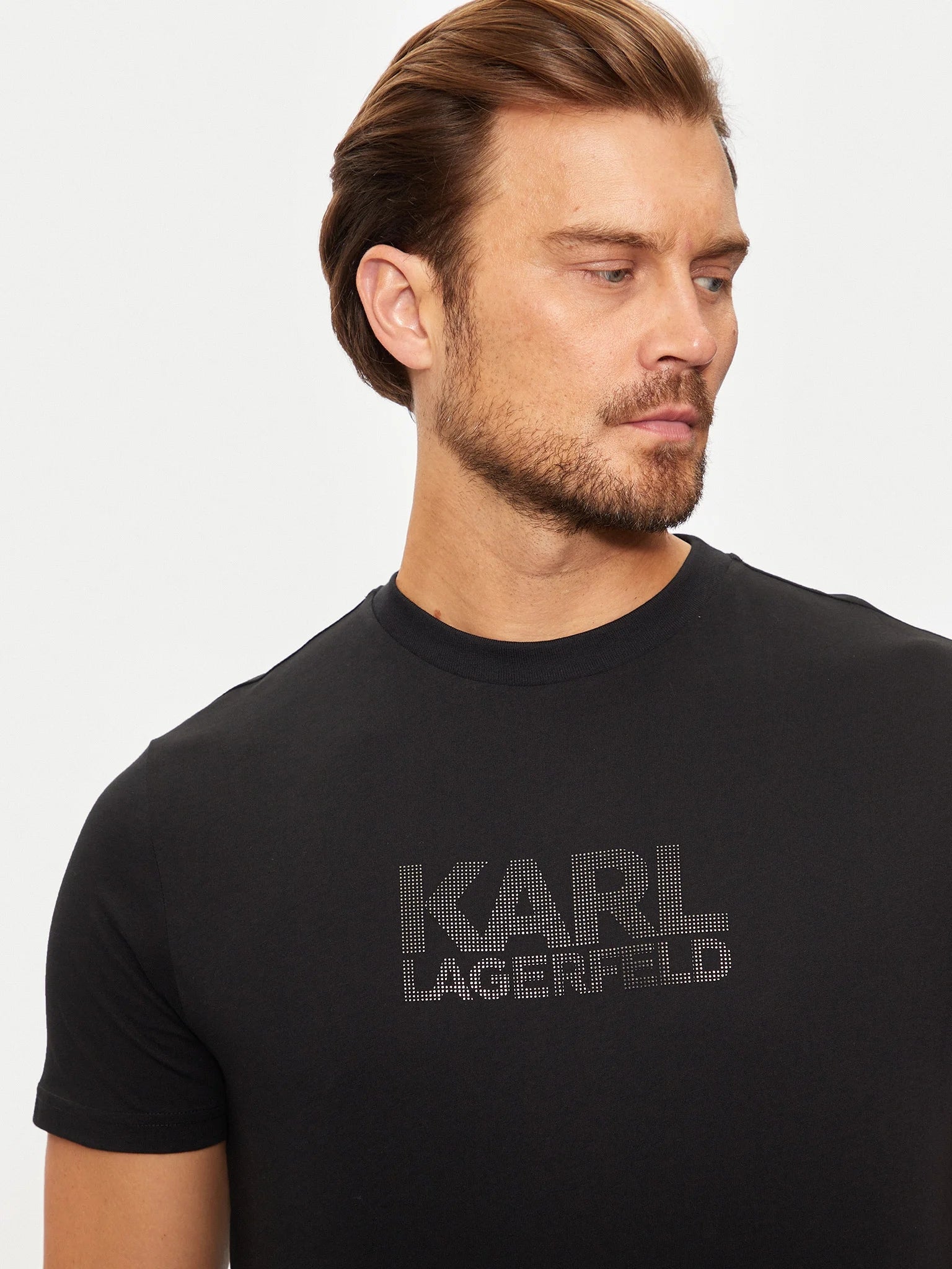 Karl Lagerfeld T Shirt Kl755077 Black Preto_shot2