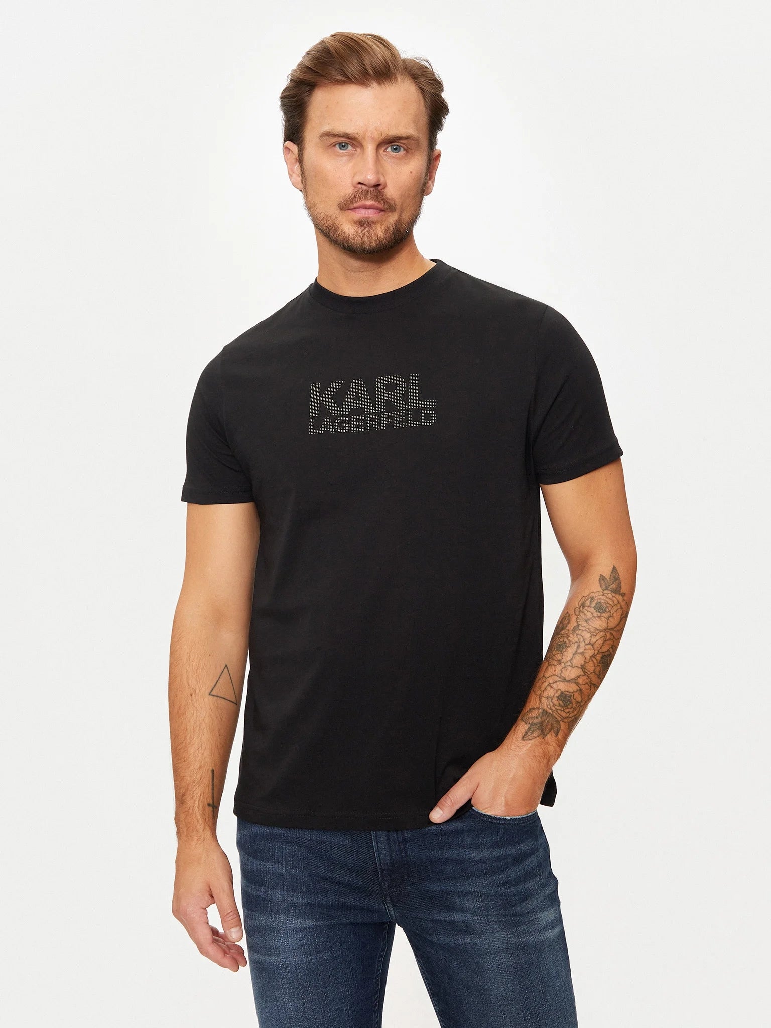 Karl Lagerfeld T Shirt Kl755077 Black Preto_shot4