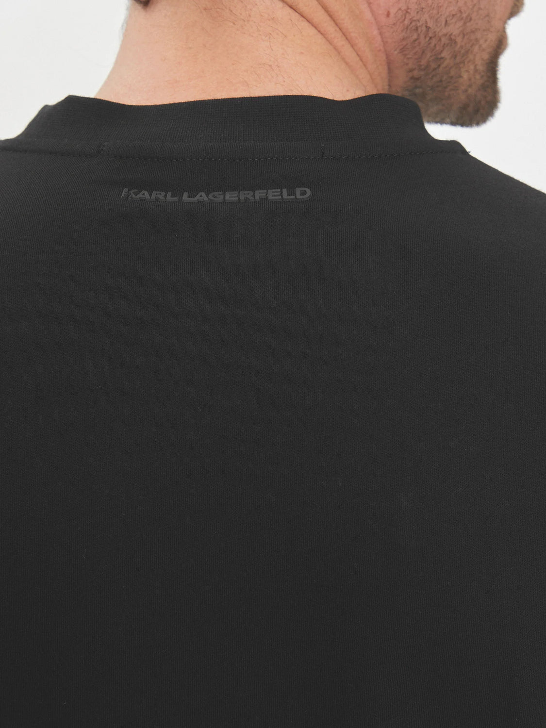 Karl Lagerfeld T Shirt Kl755082 Blk Gold Preto Ouro_shot4