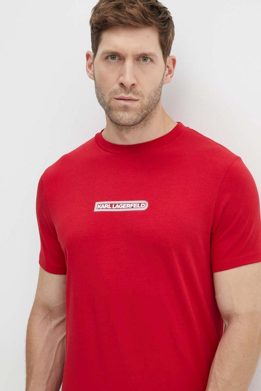 Karl Lagerfeld T Shirt Kl755085 Red Vermelho_shot1