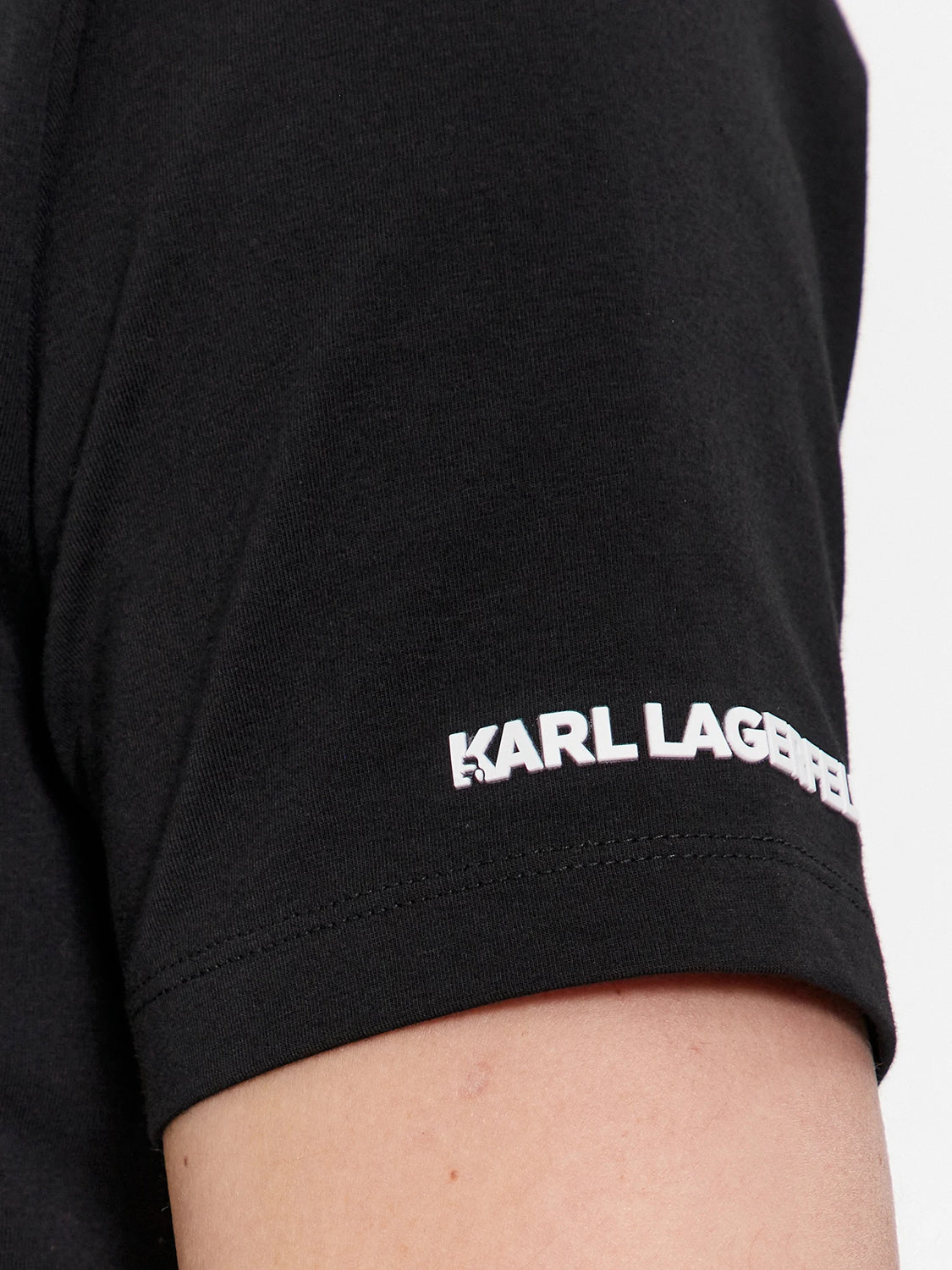 Karl Lagerfeld T Shirt Kl755401 Black Preto_shot3