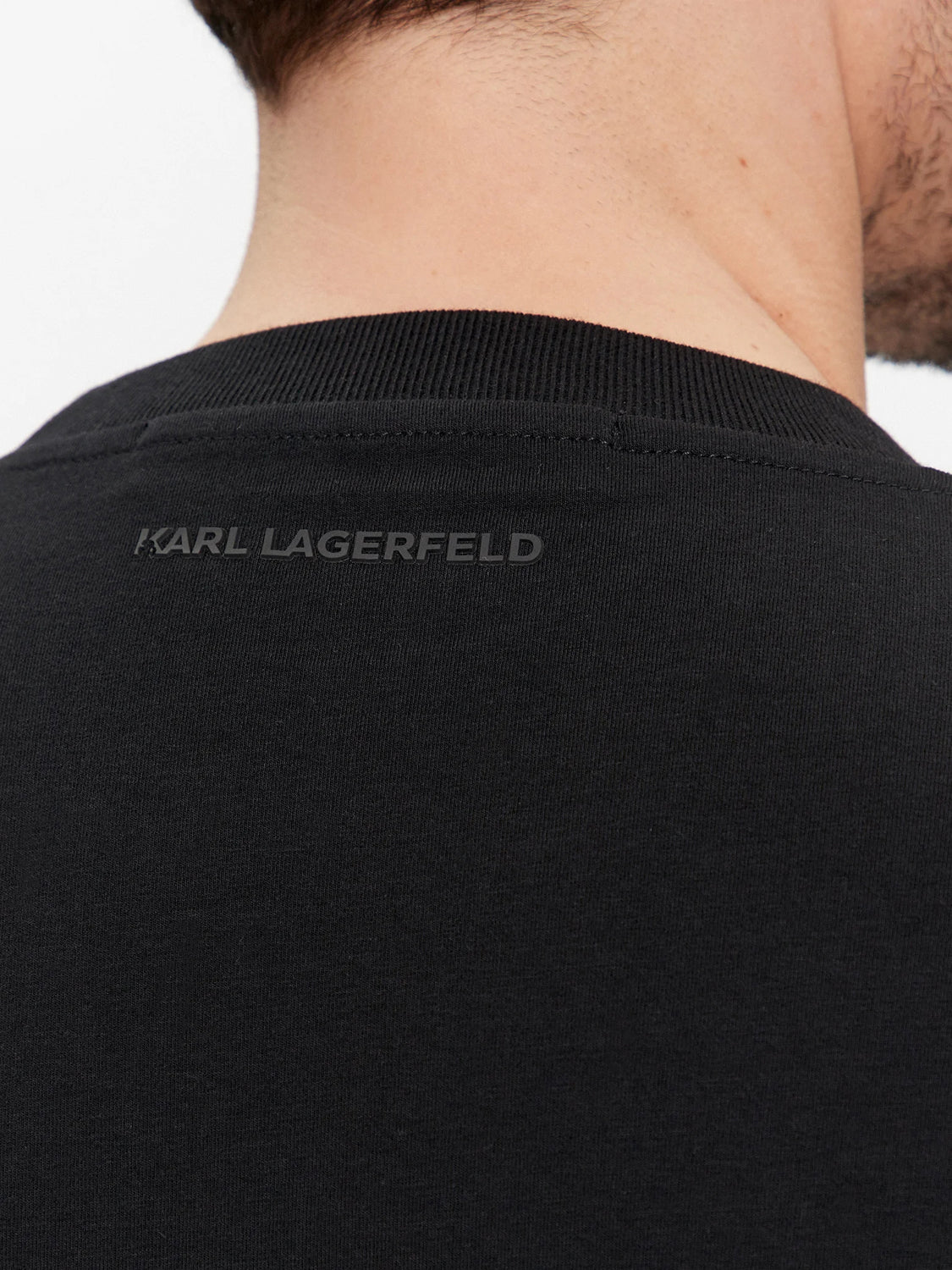 Karl Lagerfeld T Shirt Kl755403 Black Preto_shot2