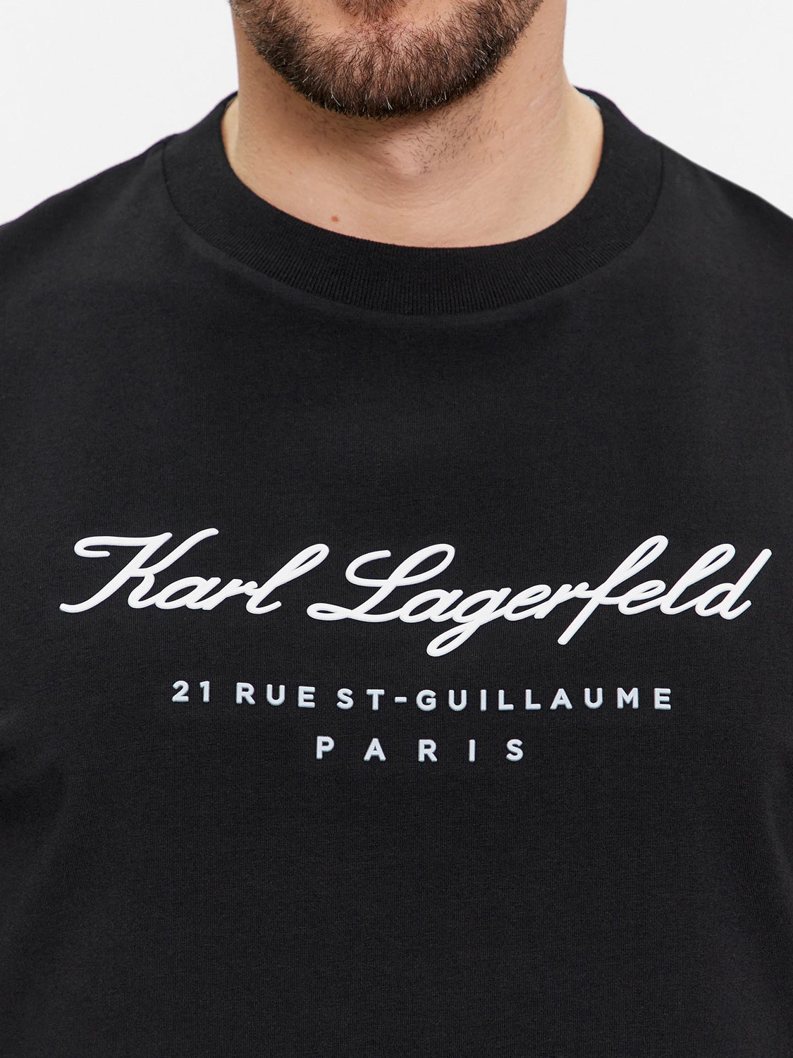 Karl Lagerfeld T Shirt Kl755403 Black Preto_shot3