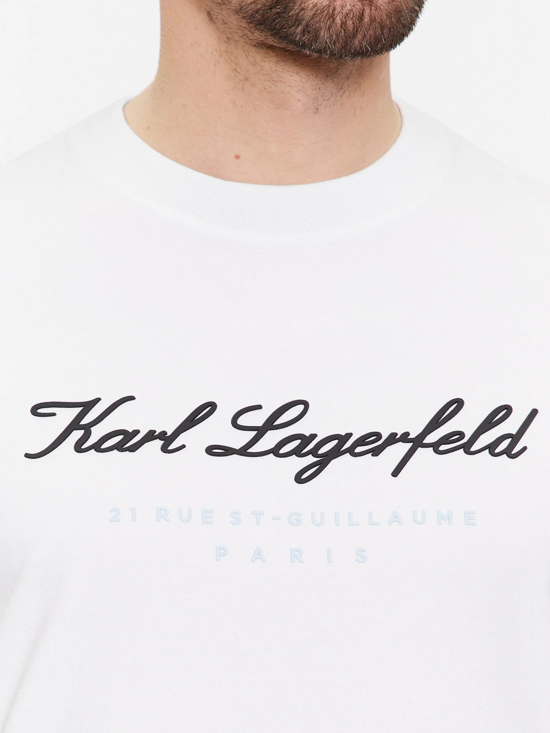 Karl Lagerfeld T Shirt Kl755403 White Branco_shot3