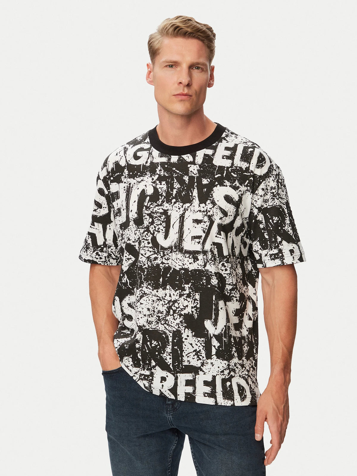 Karl Lagerfeld T Shirt Klb3m17033 Black.logo Preto_shot5