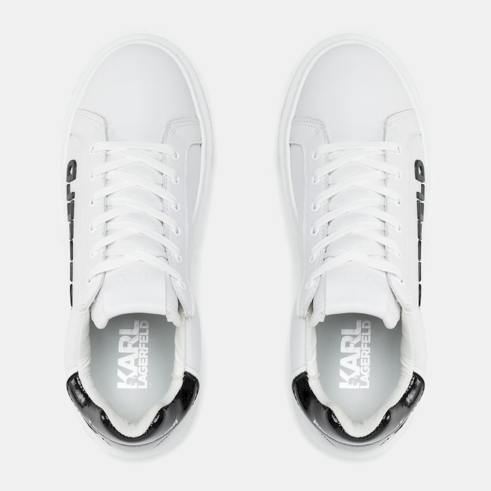 Karl Lagerfield Sapatilhas Sneakers Shoes 62210 Whi Black Branco Preto Shot12