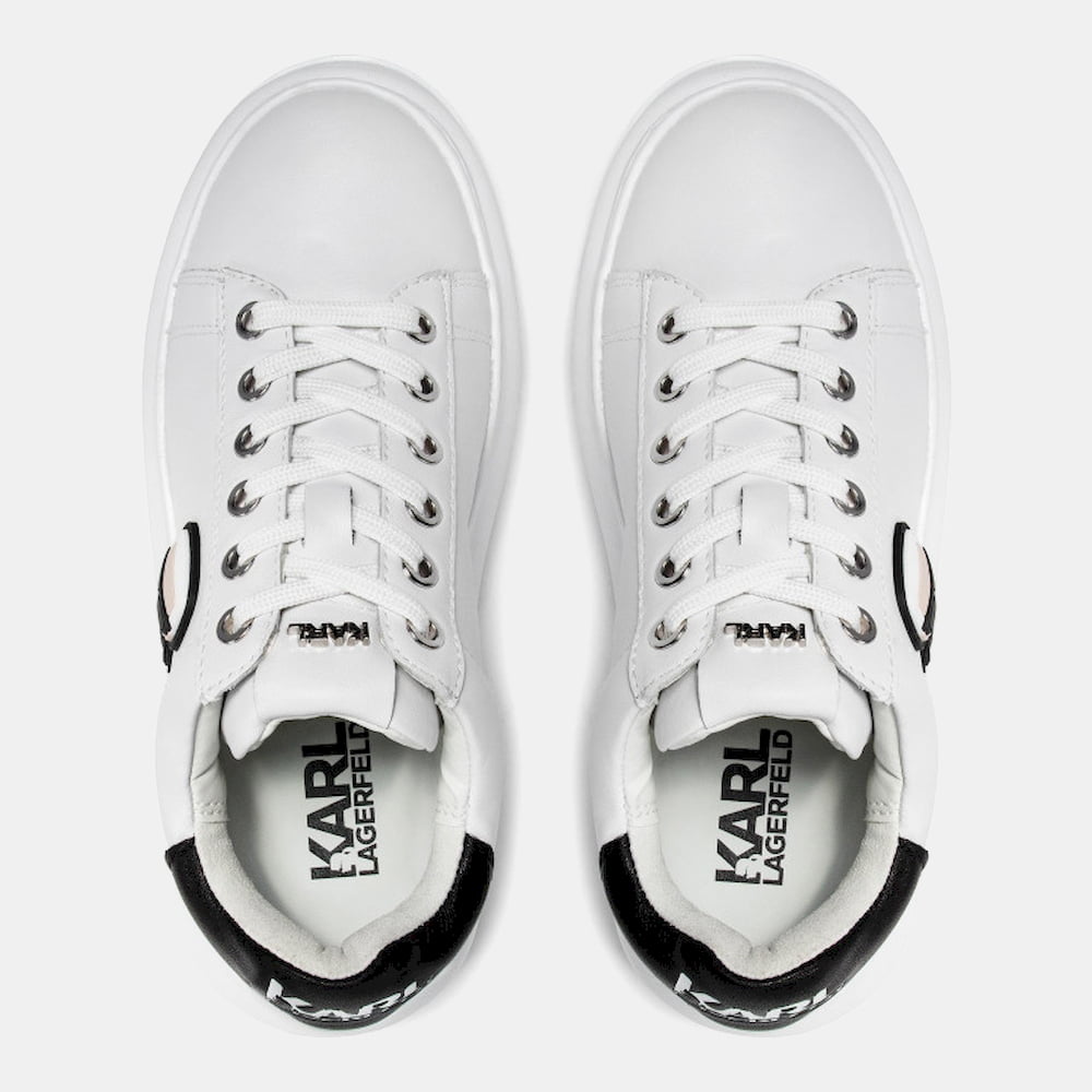 Karl Lagerfield Sapatilhas Sneakers Shoes 62530 Whi Black Branco Preto Shot15