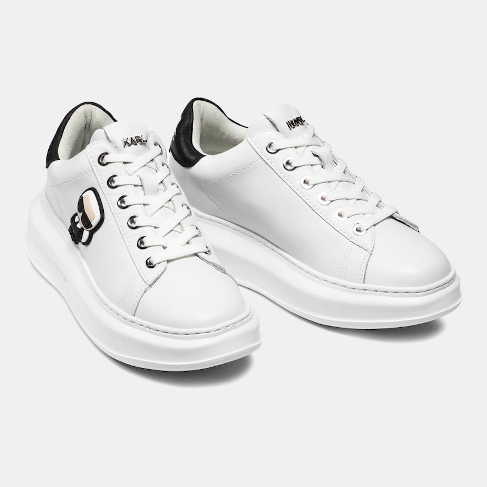 Karl Lagerfield Sapatilhas Sneakers Shoes 62530 Whi Black Branco Preto Shot9