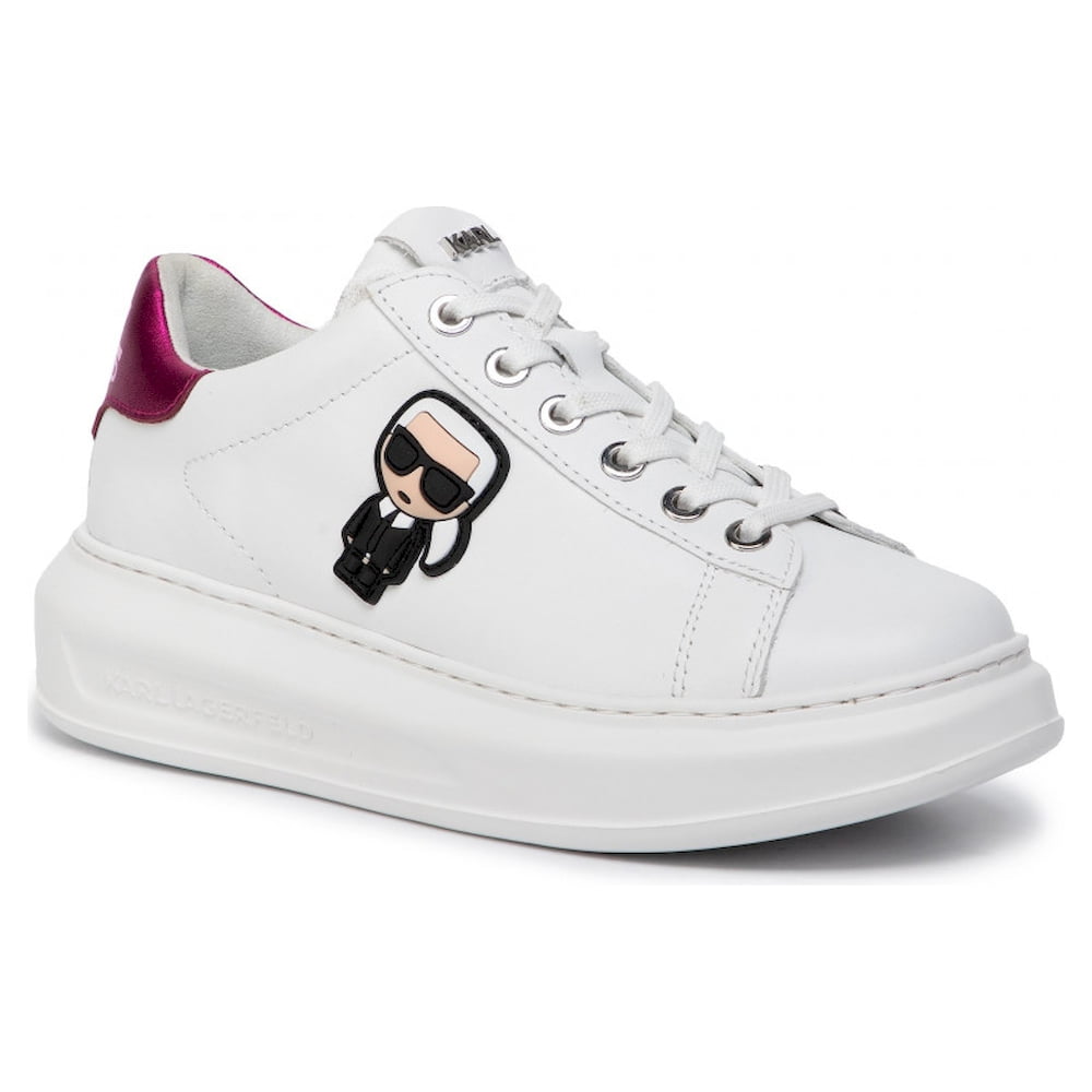 Karl Lagerfield Sapatilhas Sneakers Shoes 62530 Whi Pink Branco Rosa