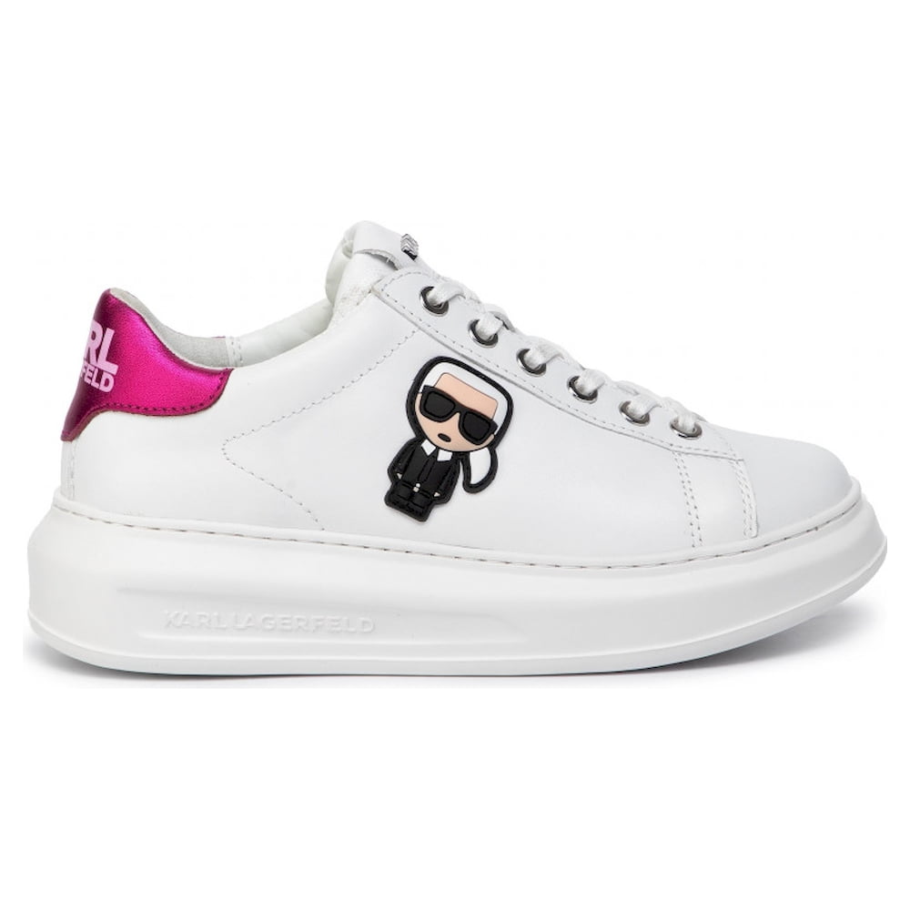 Karl Lagerfield Sapatilhas Sneakers Shoes 62530 Whi Pink Branco Rosa1