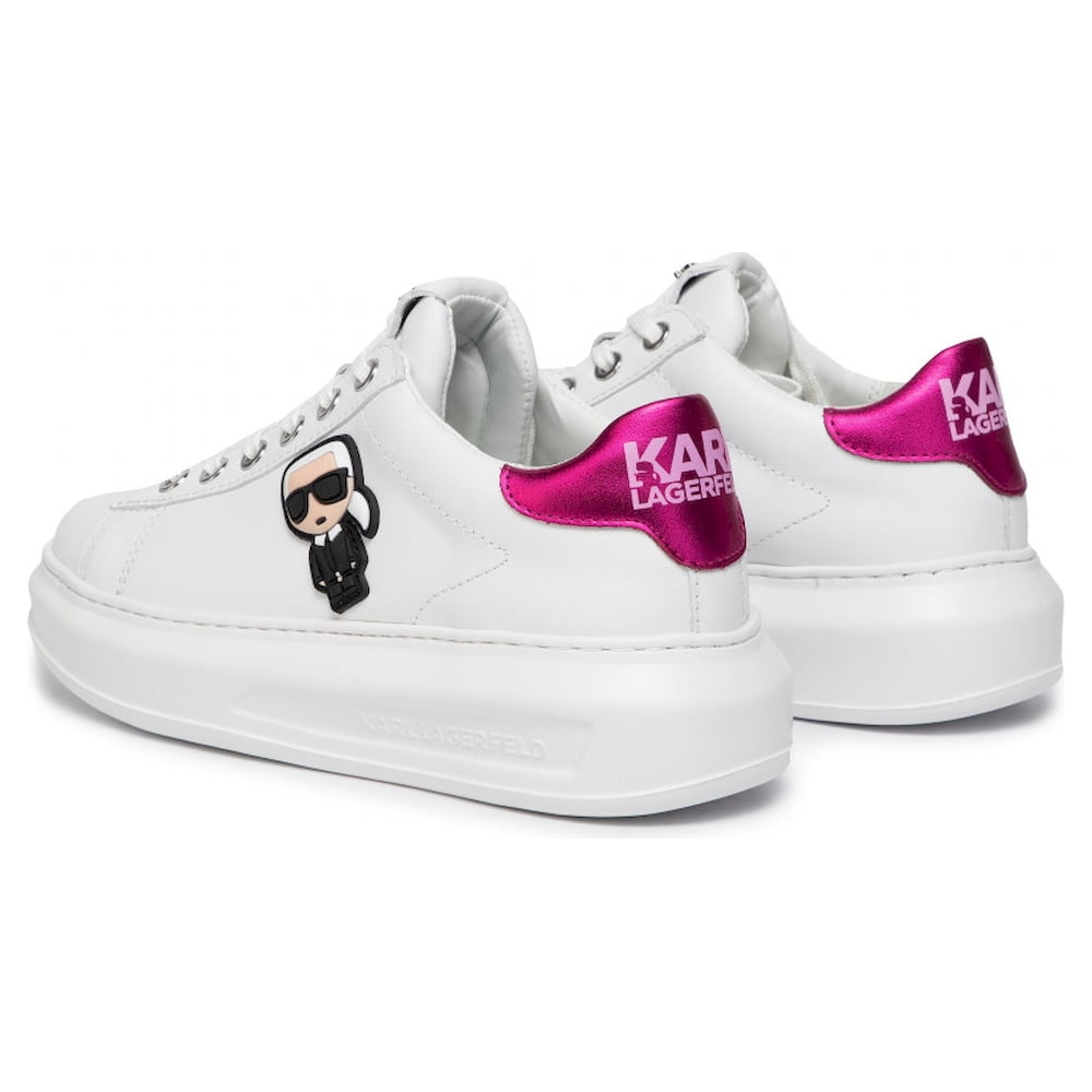 Karl Lagerfield Sapatilhas Sneakers Shoes 62530 Whi Pink Branco Rosa2
