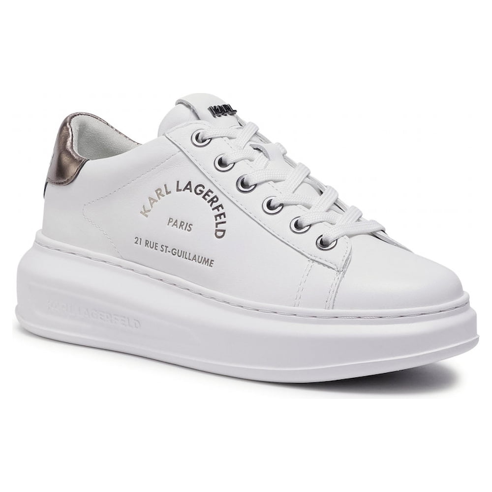 Karl Lagerfield Sapatilhas Sneakers Shoes 62538 Whi Silver Branco Prateado