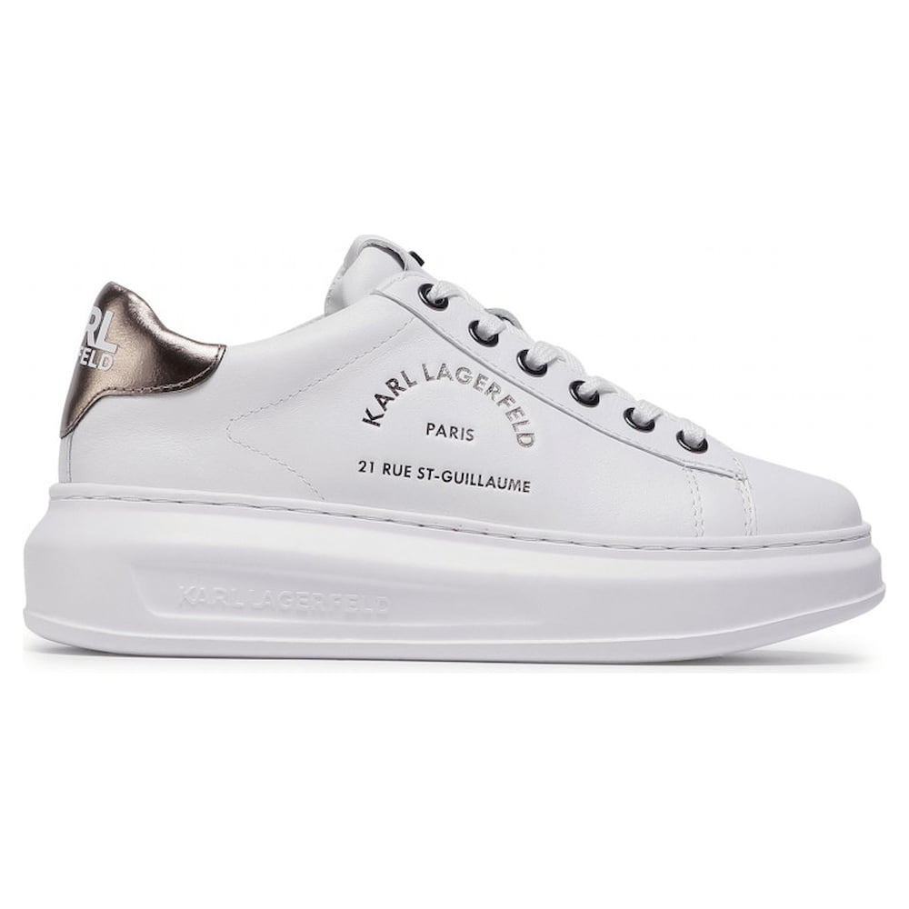 Karl Lagerfield Sapatilhas Sneakers Shoes 62538 Whi Silver Branco Prateado5