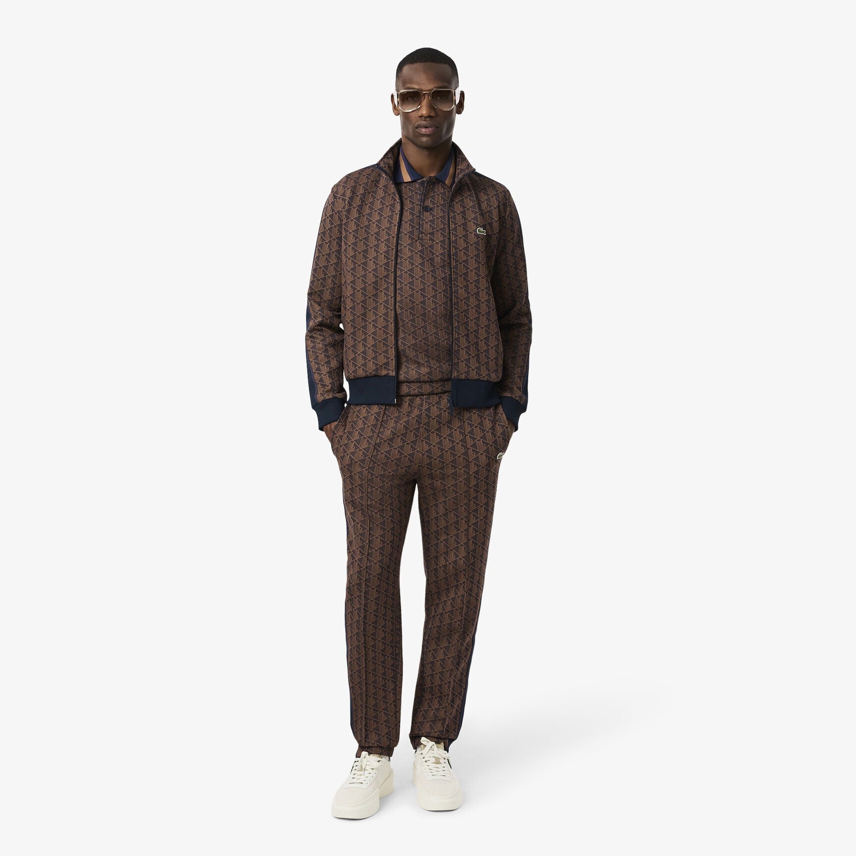 Lacoste Calcas Training Pants Xh1440 Brown Castanho_shot7