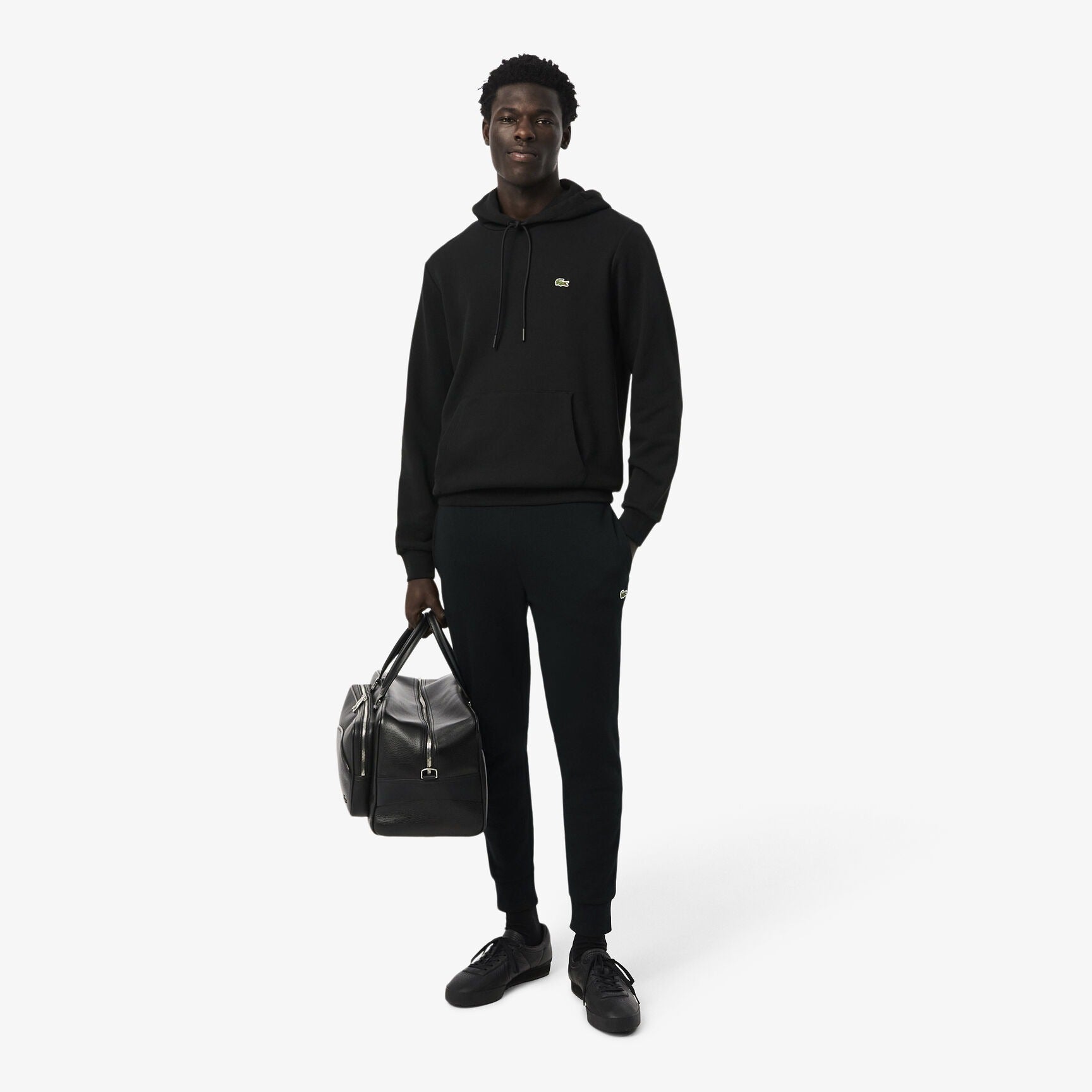 Lacoste Calcas Training Pants Xh9624 Black Preto_shot1