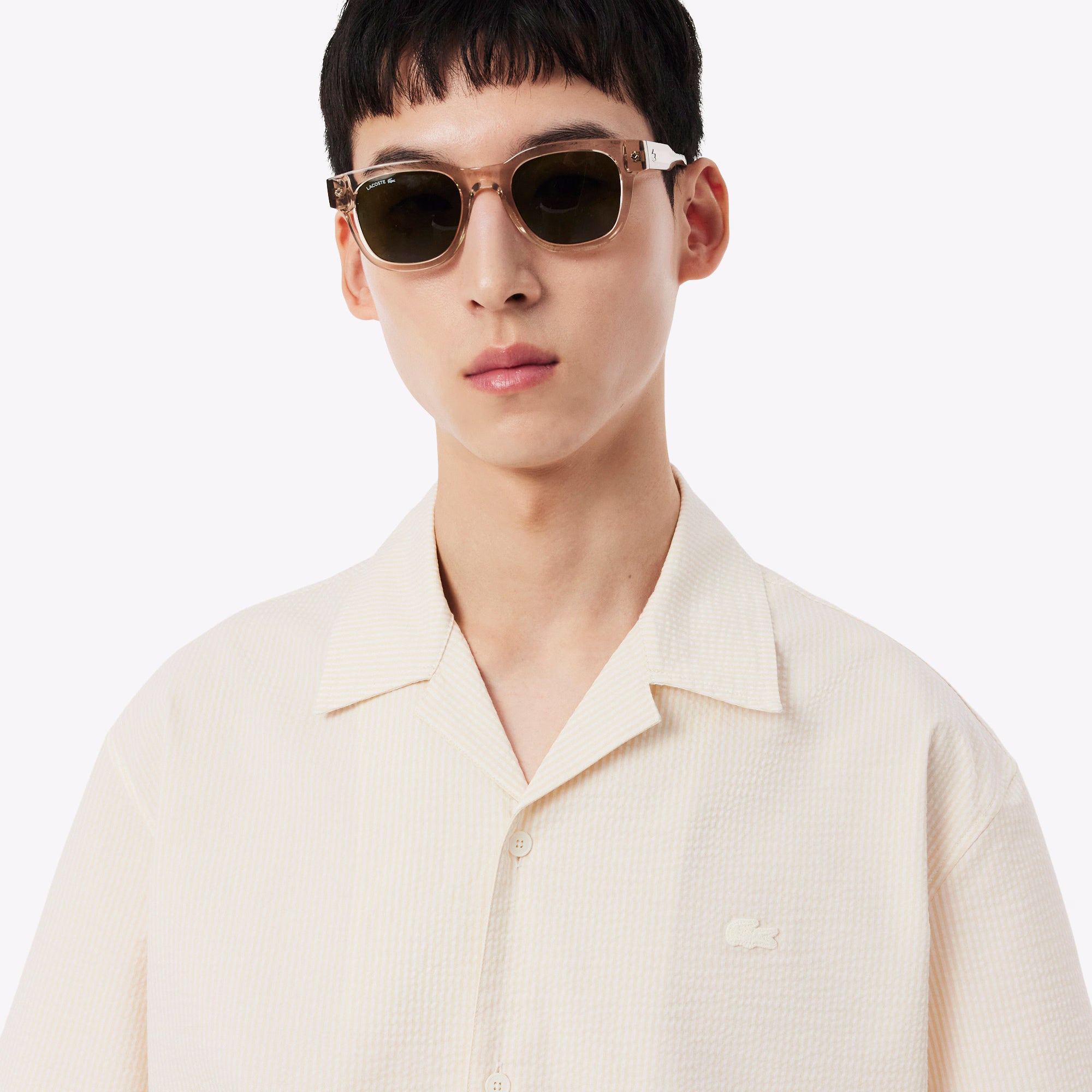 Lacoste Camisa Shirt Ch2355 Natural Natural_shot2