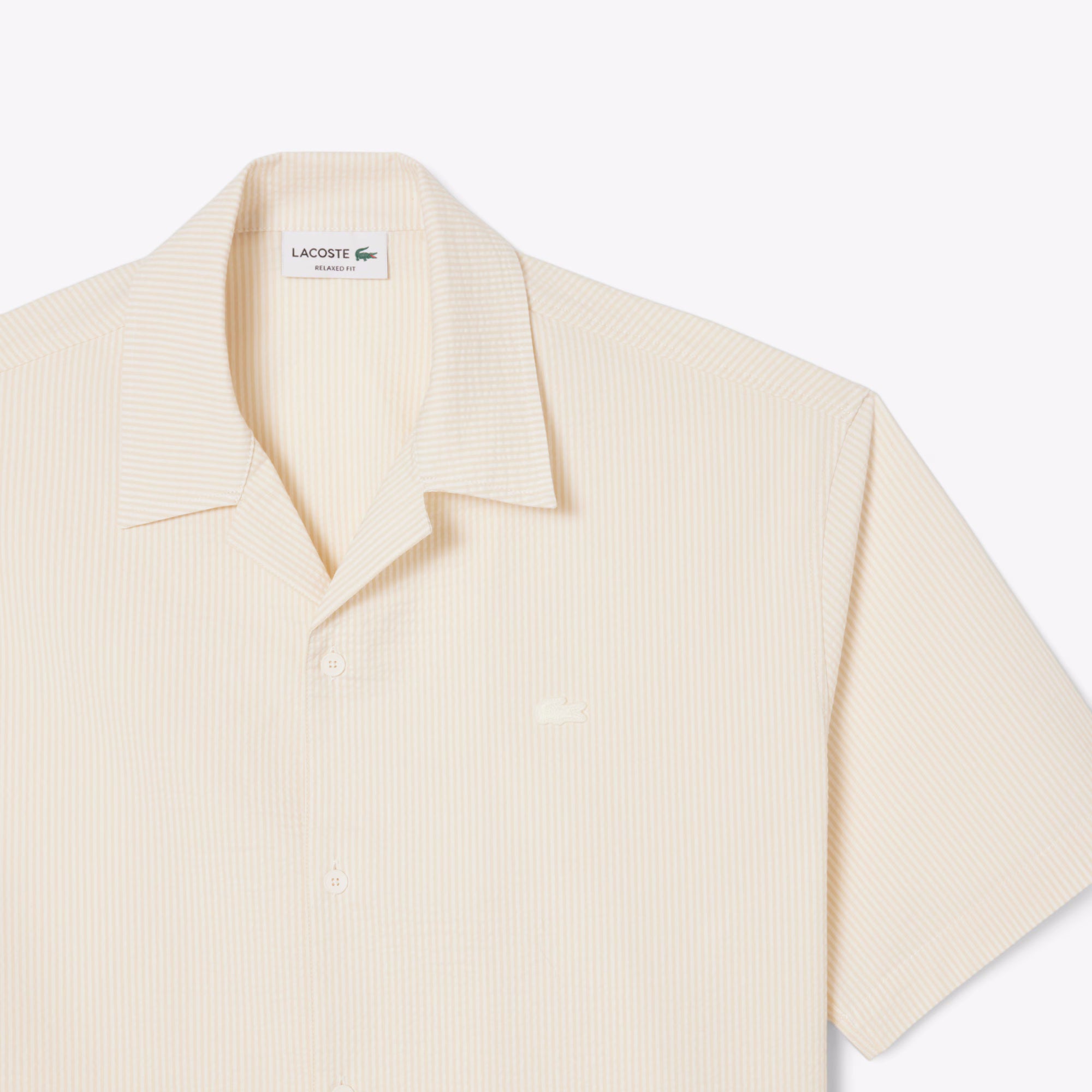 Lacoste Camisa Shirt Ch2355 Natural Natural_shot5