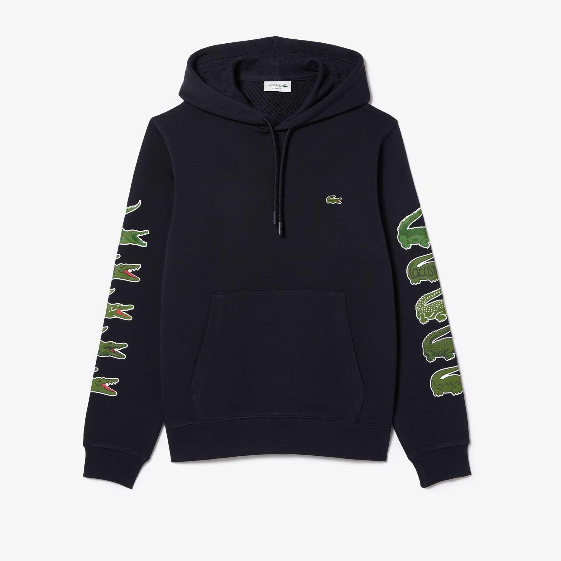 Lacoste Camisola Hoodie Sh1323 Black Preto_shot2