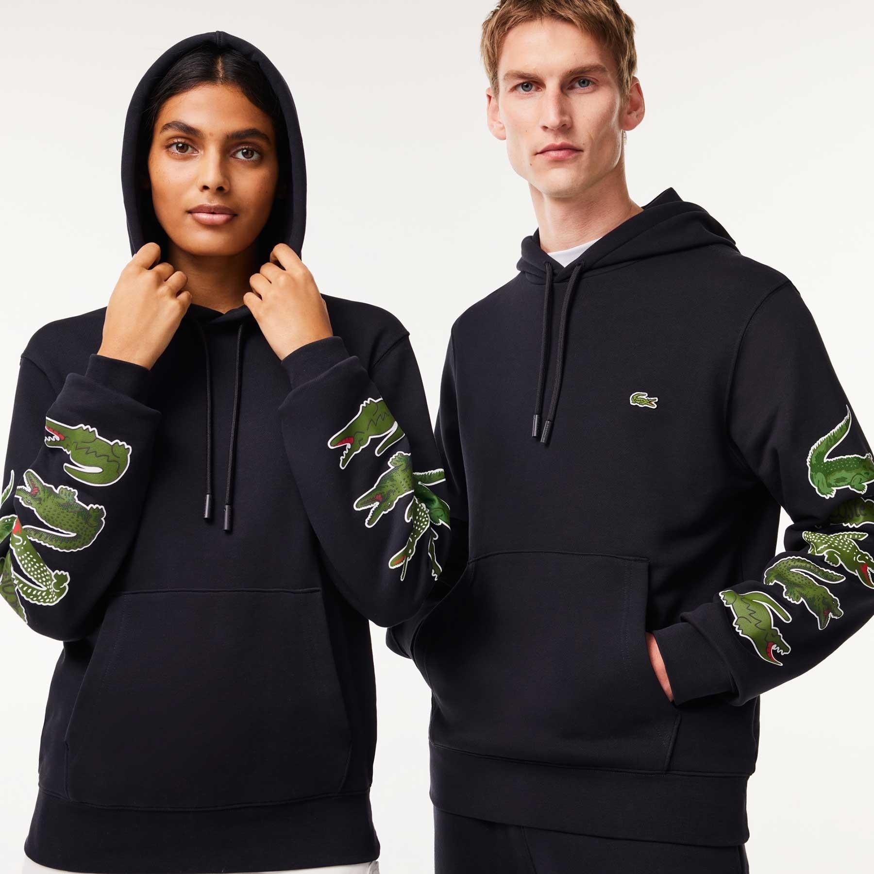 Lacoste Camisola Hoodie Sh1323 Black Preto_shot3