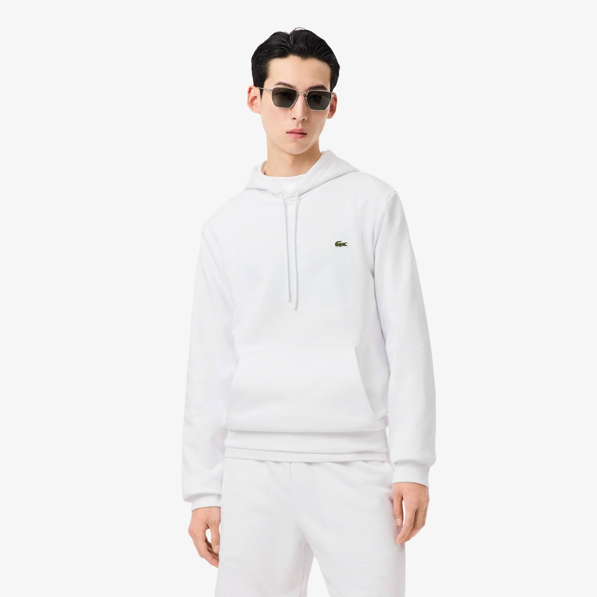 Lacoste Camisola Hoodie Sh9839 White Branco_shot1