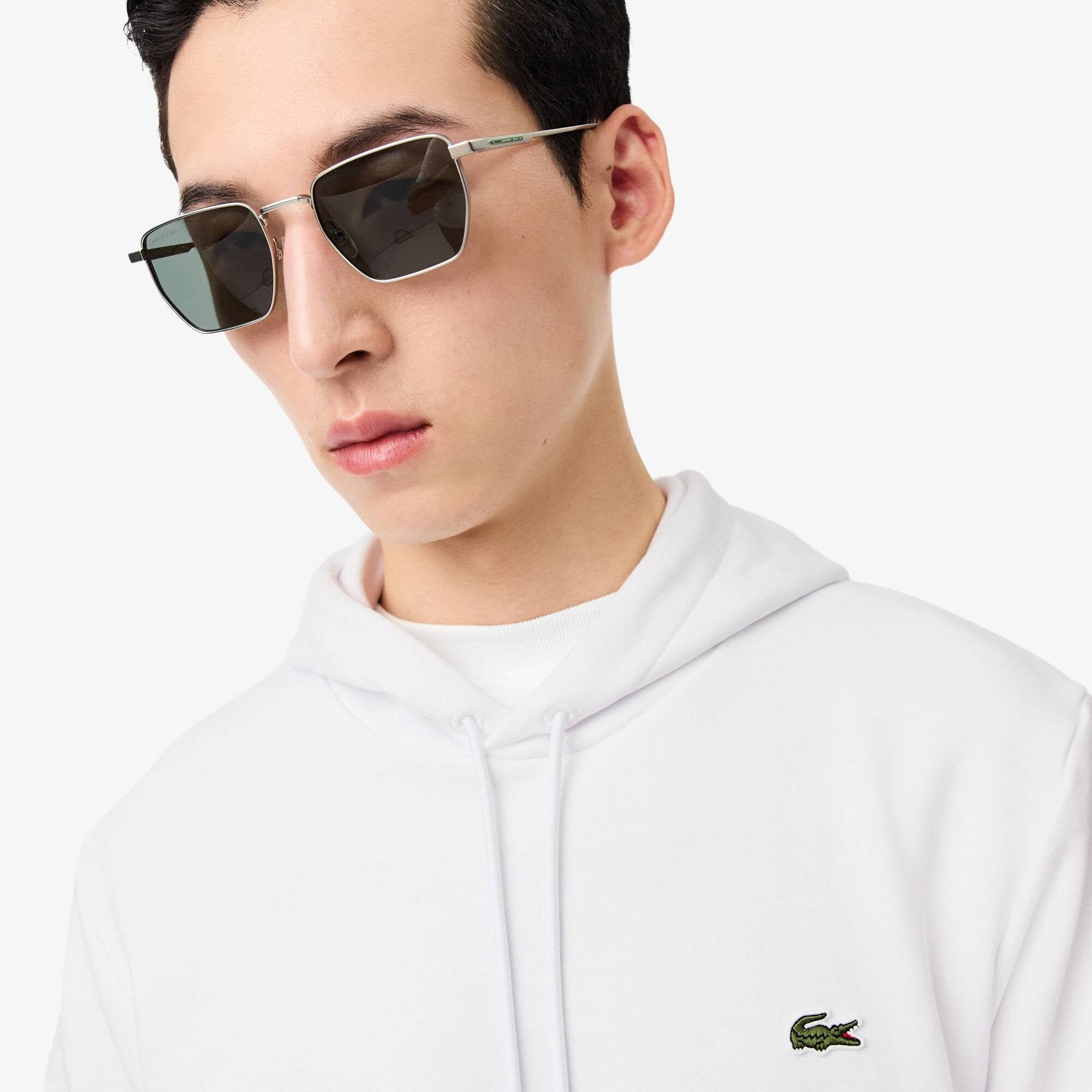 Lacoste Camisola Hoodie Sh9839 White Branco_shot3