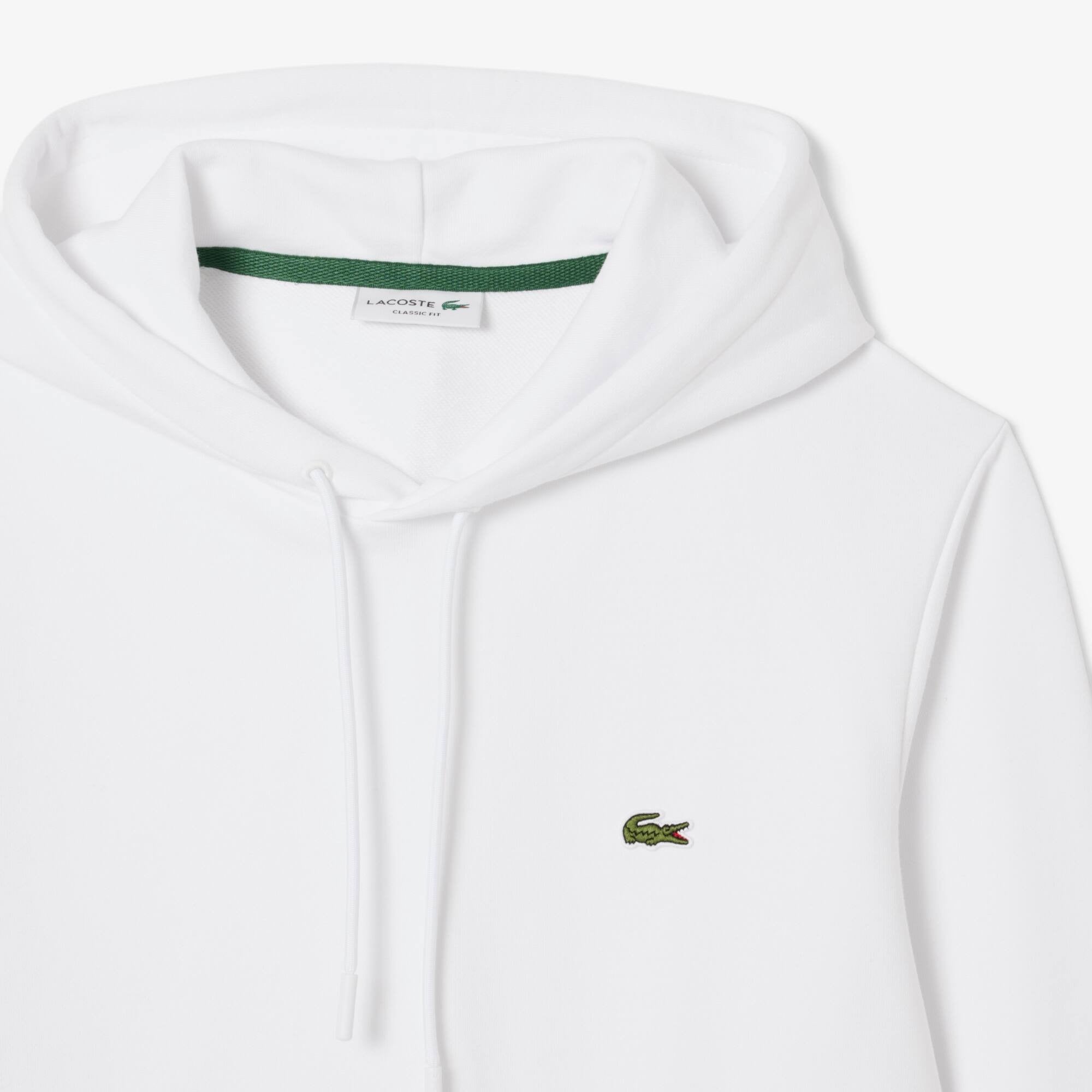 Lacoste Camisola Hoodie Sh9839 White Branco_shot6