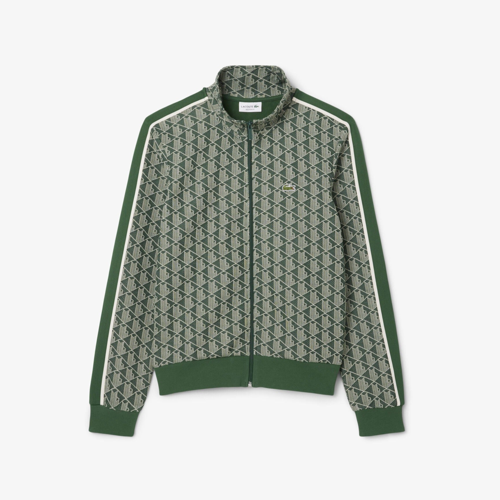 Lacoste Casaco Training Sweat Training Sh1368 Green.logo Verde Logo_shot4