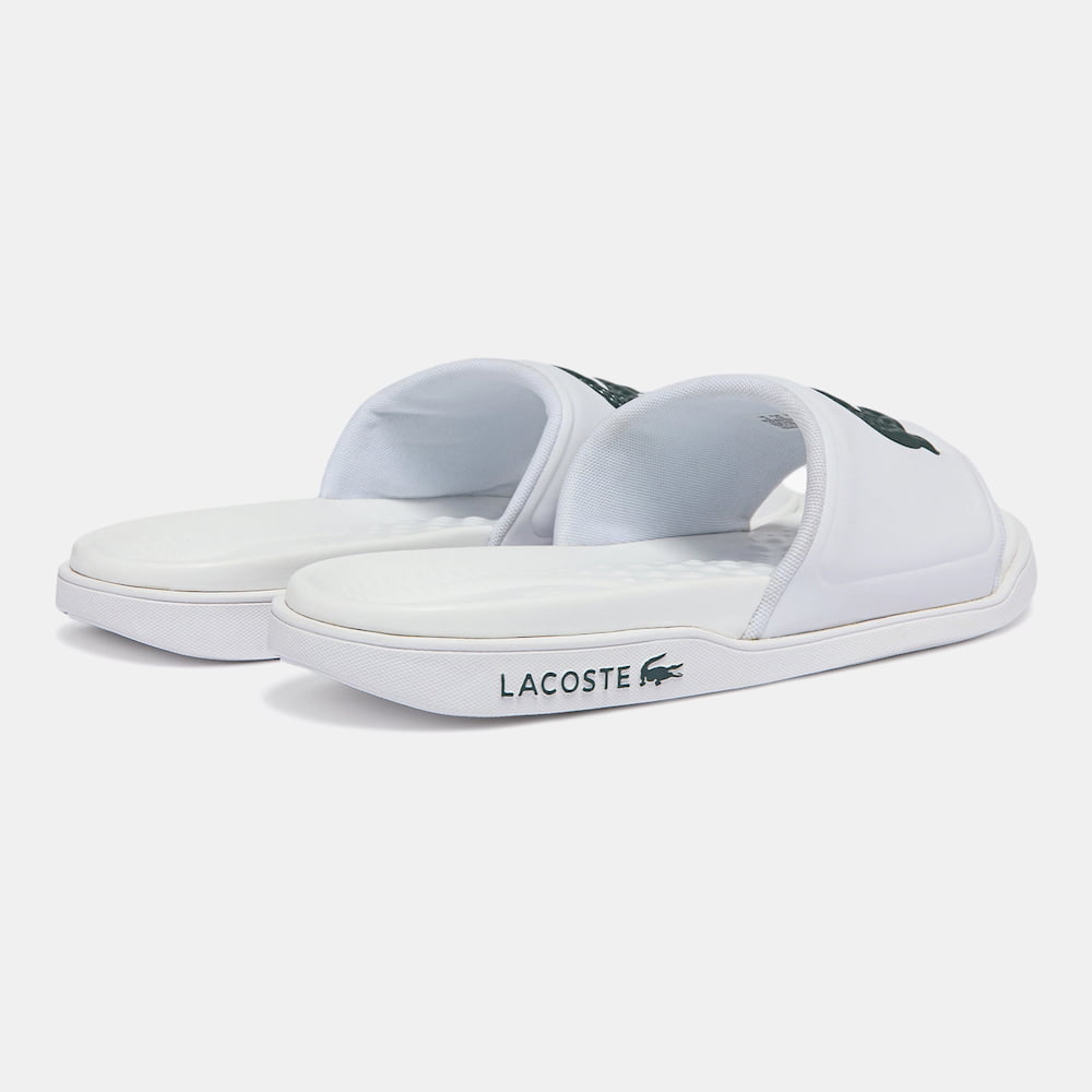 Lacoste Chinelos Slippers Croco Dualiste Whi Green Branco Verde Shot3