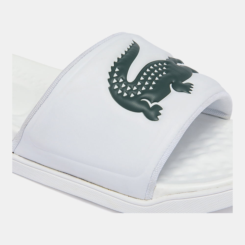 Lacoste Chinelos Slippers Croco Dualiste Whi Green Branco Verde Shot6