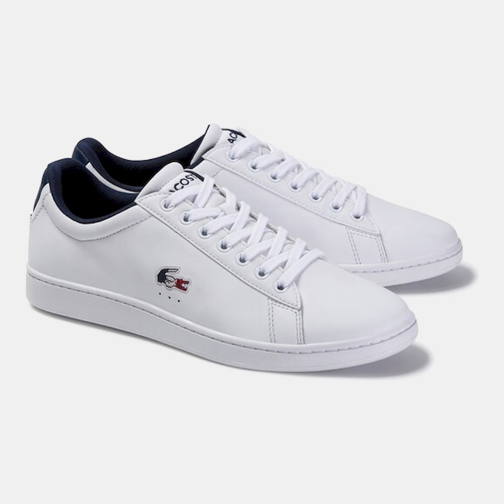 Lacoste Sapatilhas Sneakers Shoes Carnaby Evo Whi Nvy Branco Navy Shot4