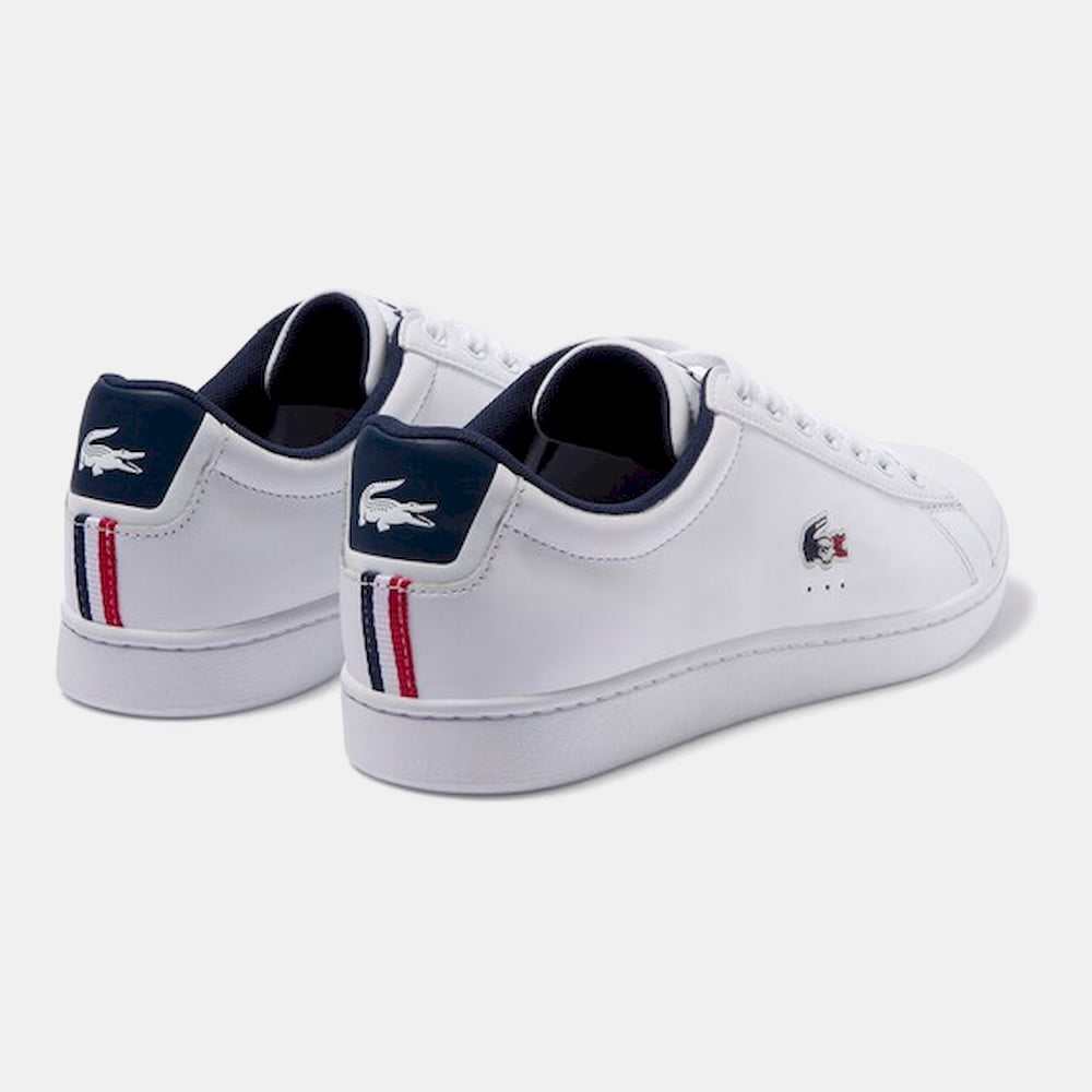 Lacoste Sapatilhas Sneakers Shoes Carnaby Evo Whi Nvy Branco Navy Shot6