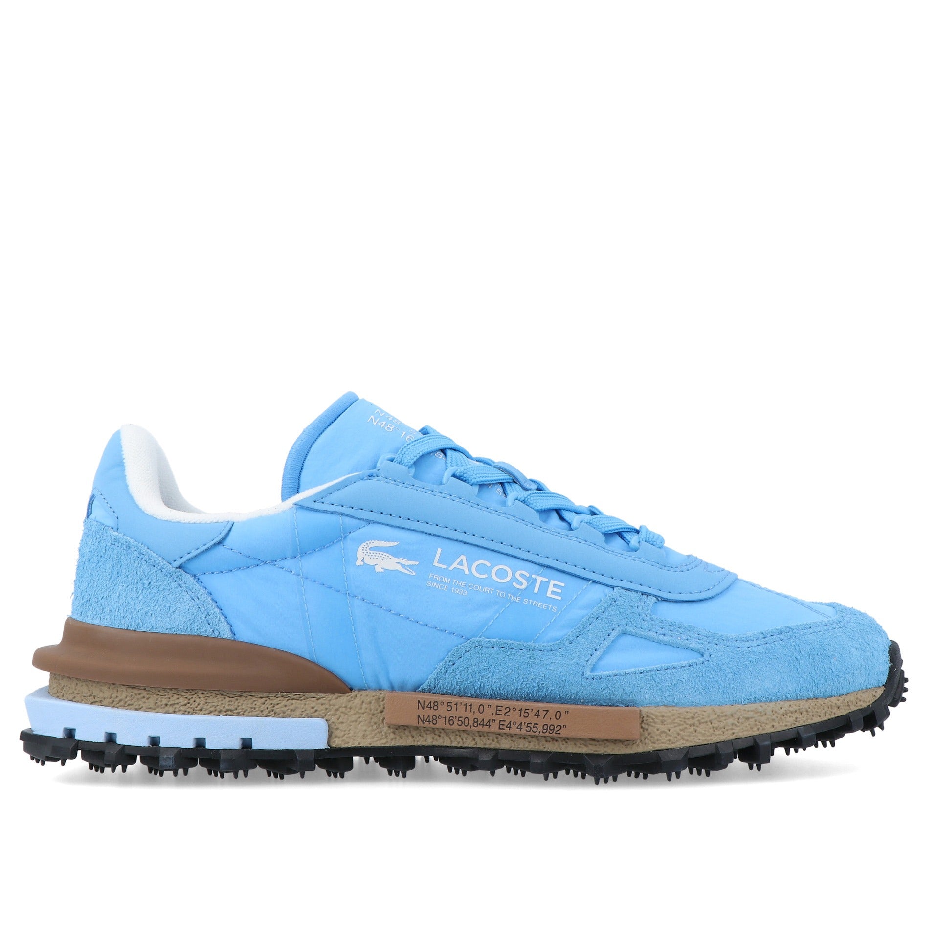 Lacoste Sapatilhas Sneakers Shoes Elite Active Blue Brown Azul Castanho_shot1