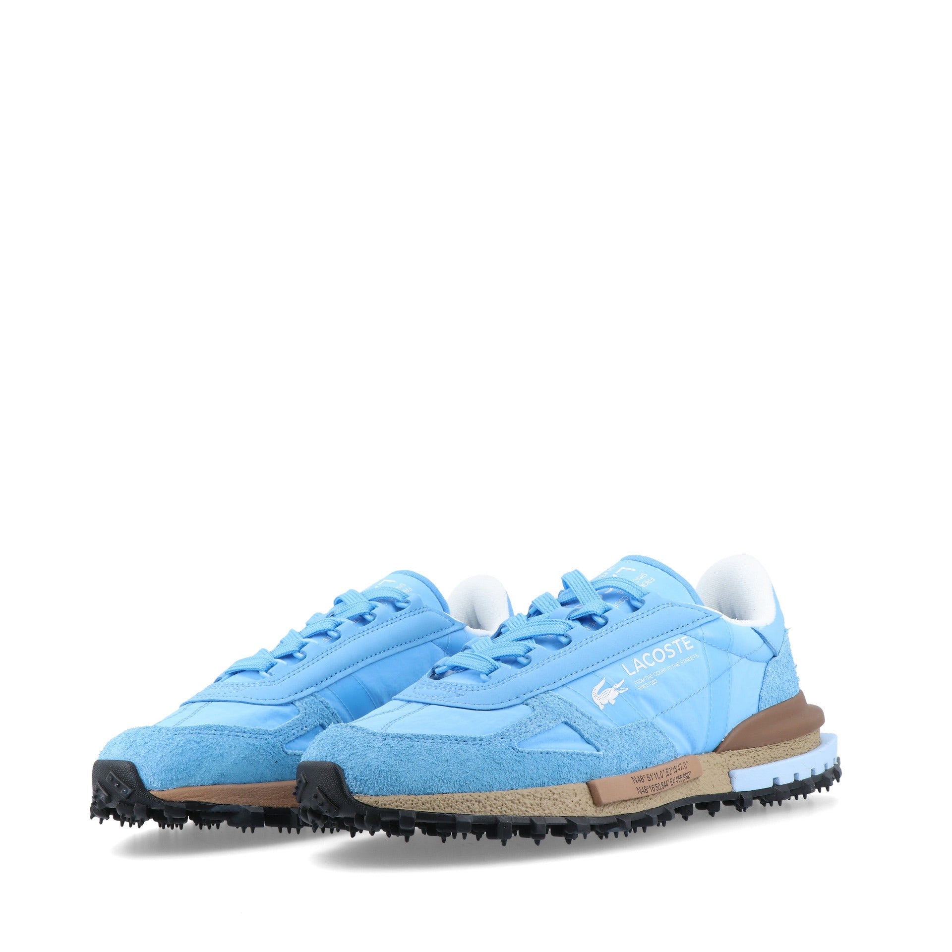 Lacoste Sapatilhas Sneakers Shoes Elite Active Blue Brown Azul Castanho_shot2