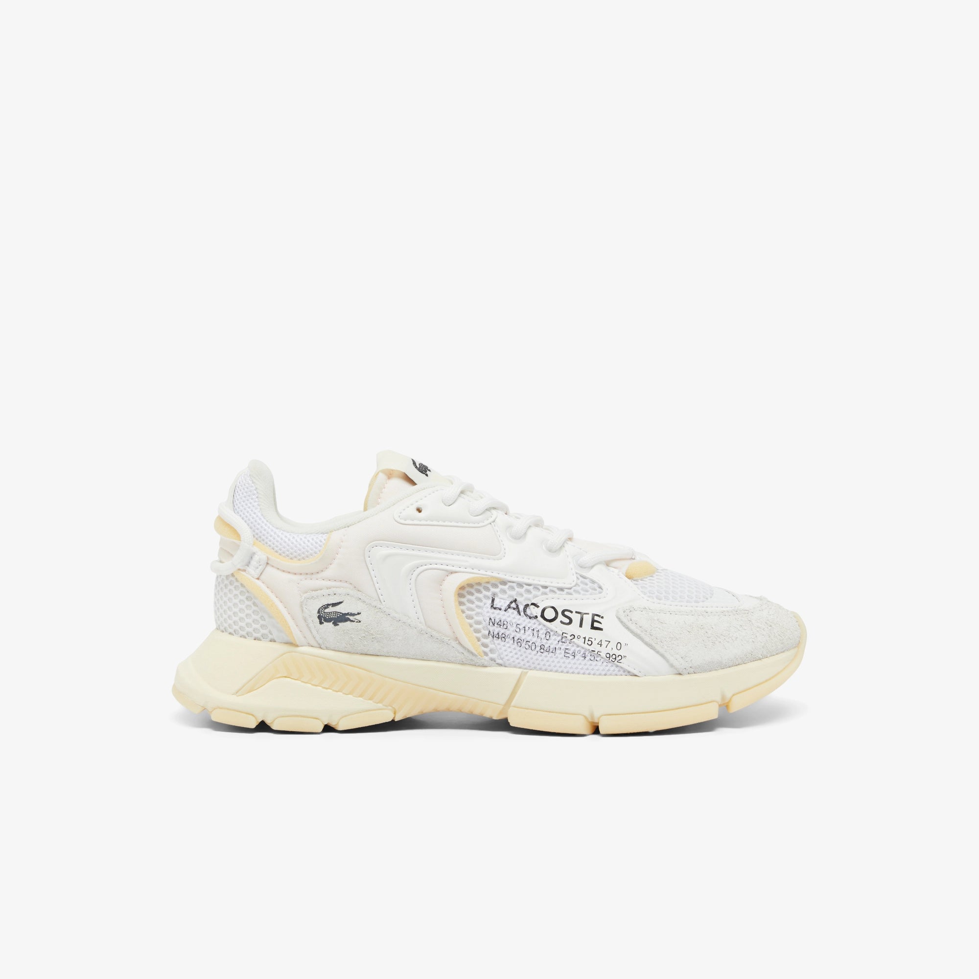 Lacoste Sapatilhas Sneakers Shoes L003 Whi Yellow Branco Amarelo_shot1