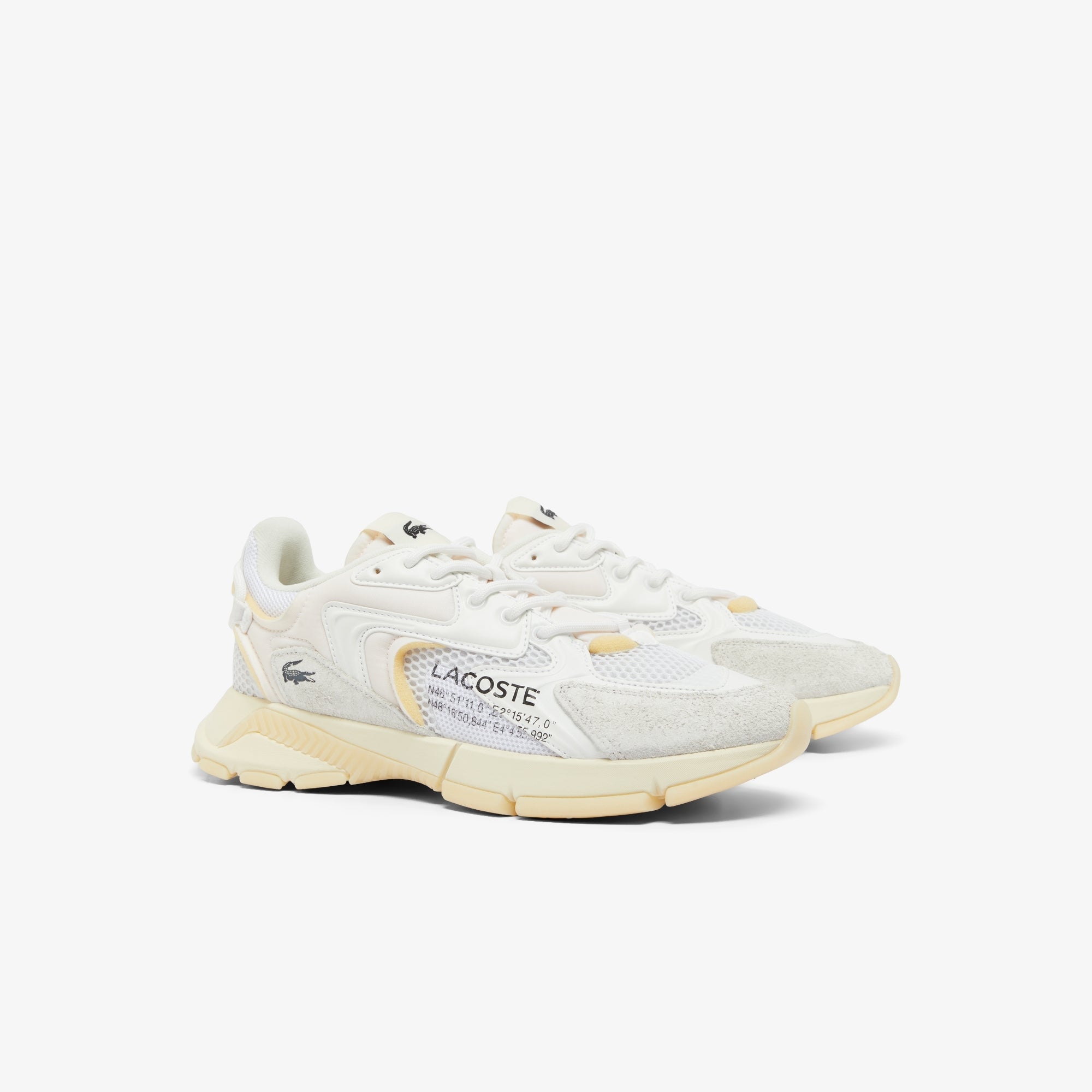 Lacoste Sapatilhas Sneakers Shoes L003 Whi Yellow Branco Amarelo_shot2