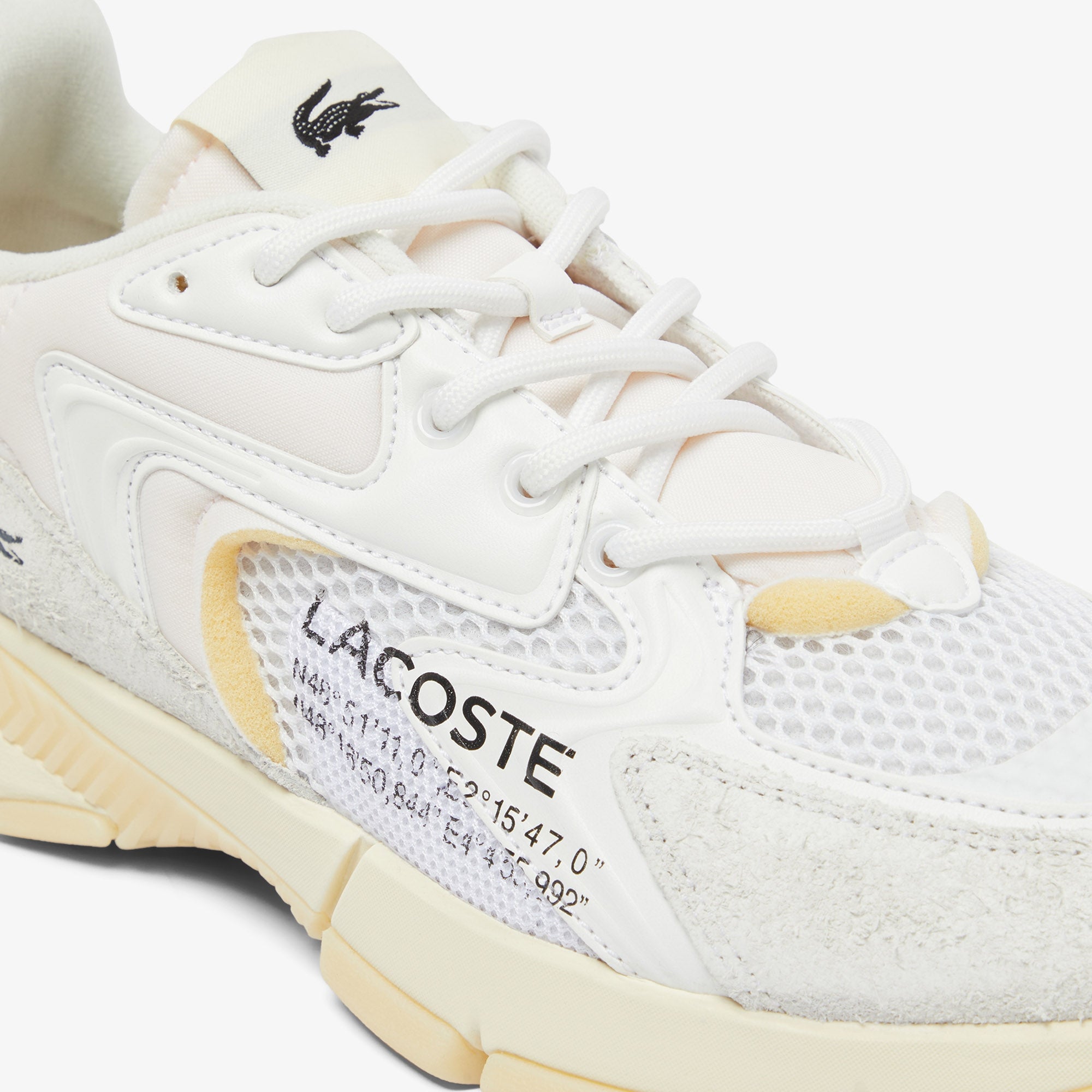 Lacoste Sapatilhas Sneakers Shoes L003 Whi Yellow Branco Amarelo_shot6