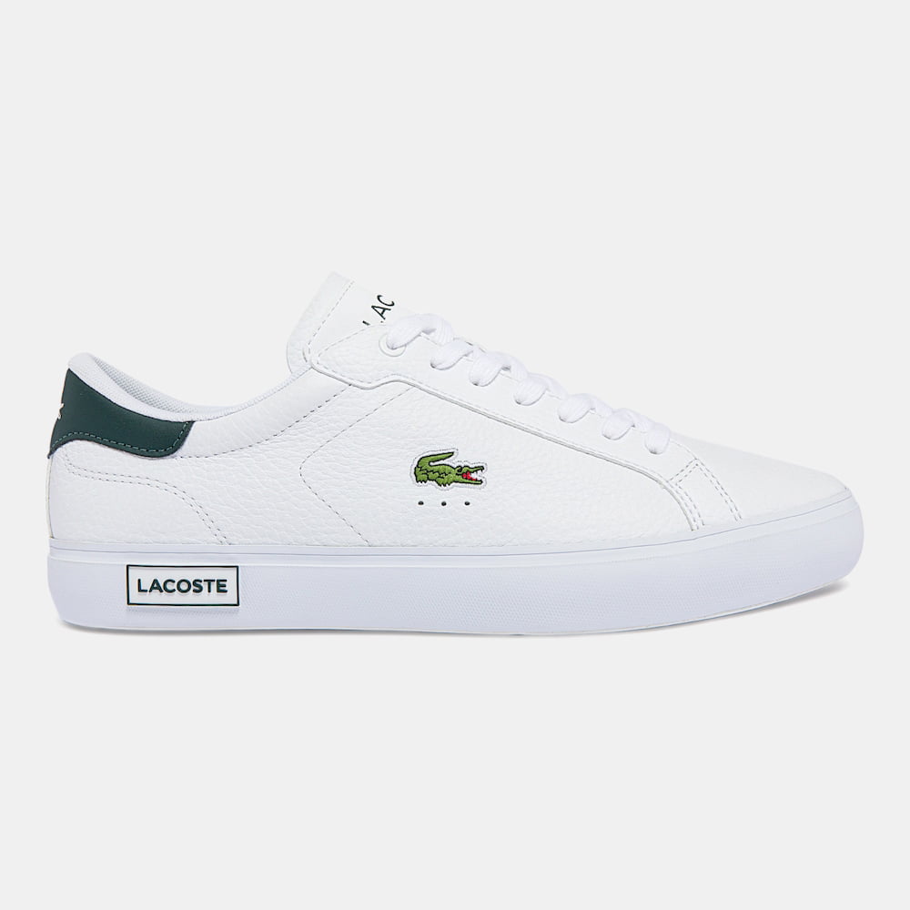 Lacoste Sapatilhas Sneakers Shoes Powercourt0721 Whi Green Branco Verde Shot1