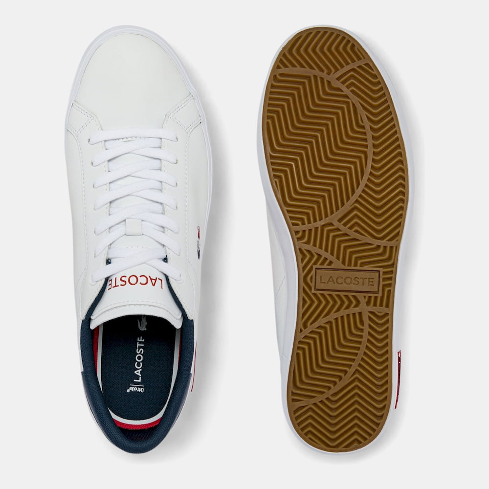 Lacoste Sapatilhas Sneakers Shoes Powercourt43sm Whi Nvy Re Branco Navy Vermelho Shot6