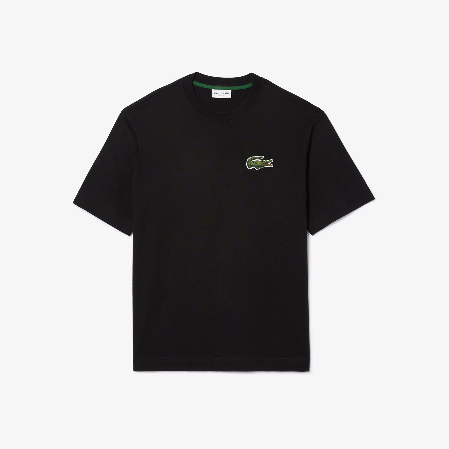 Lacoste T Shirt Th0062 Black Preto_shot1